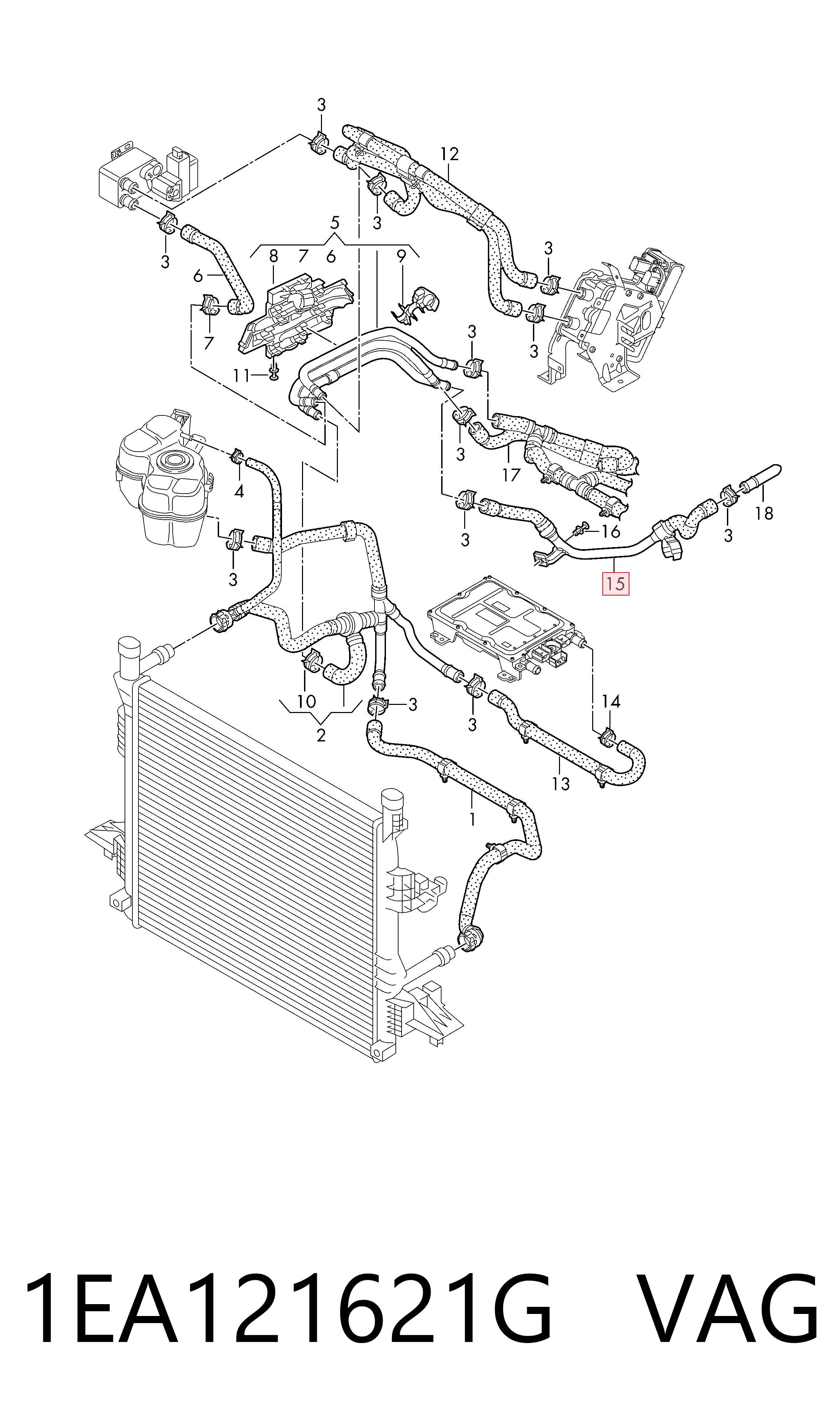  VAG 1EA121621G ціна, від 12.54 USD