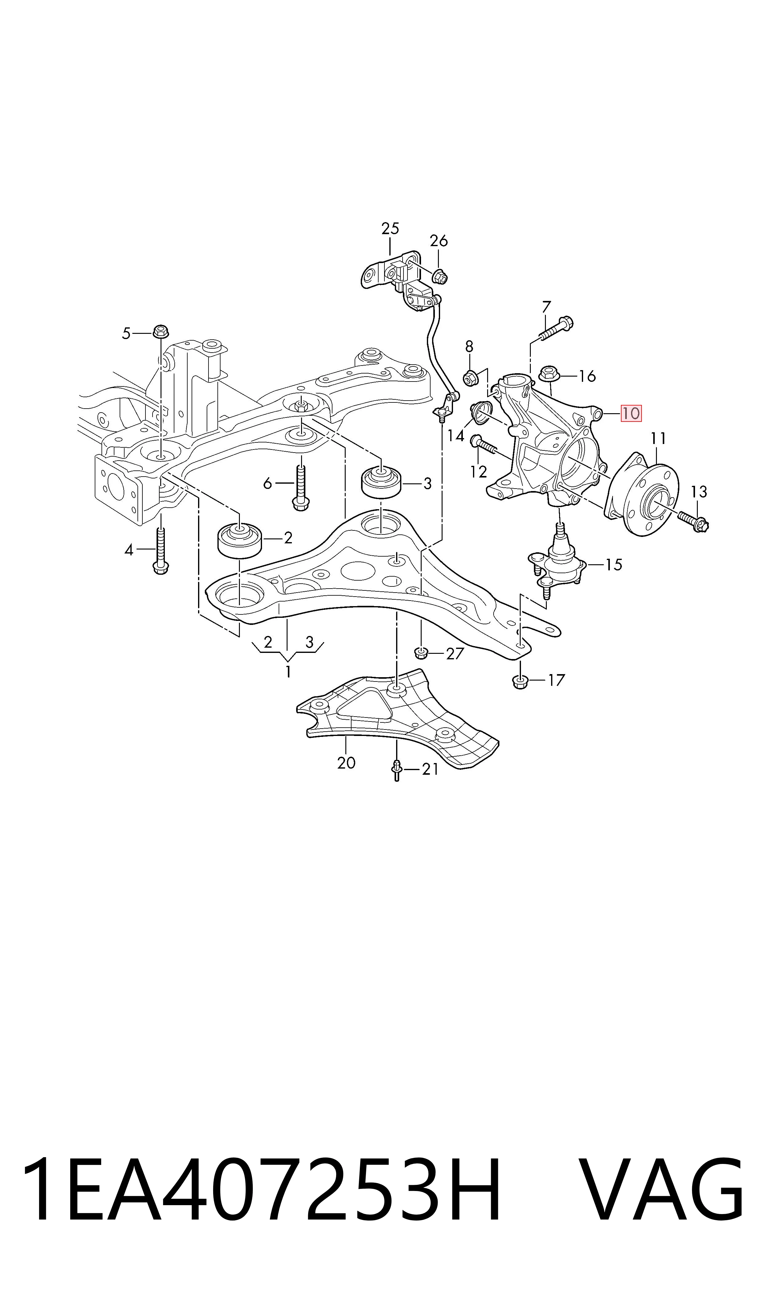 Цапфа поворотного кулака KSP KSP02395 ціна, від 190.03 USD