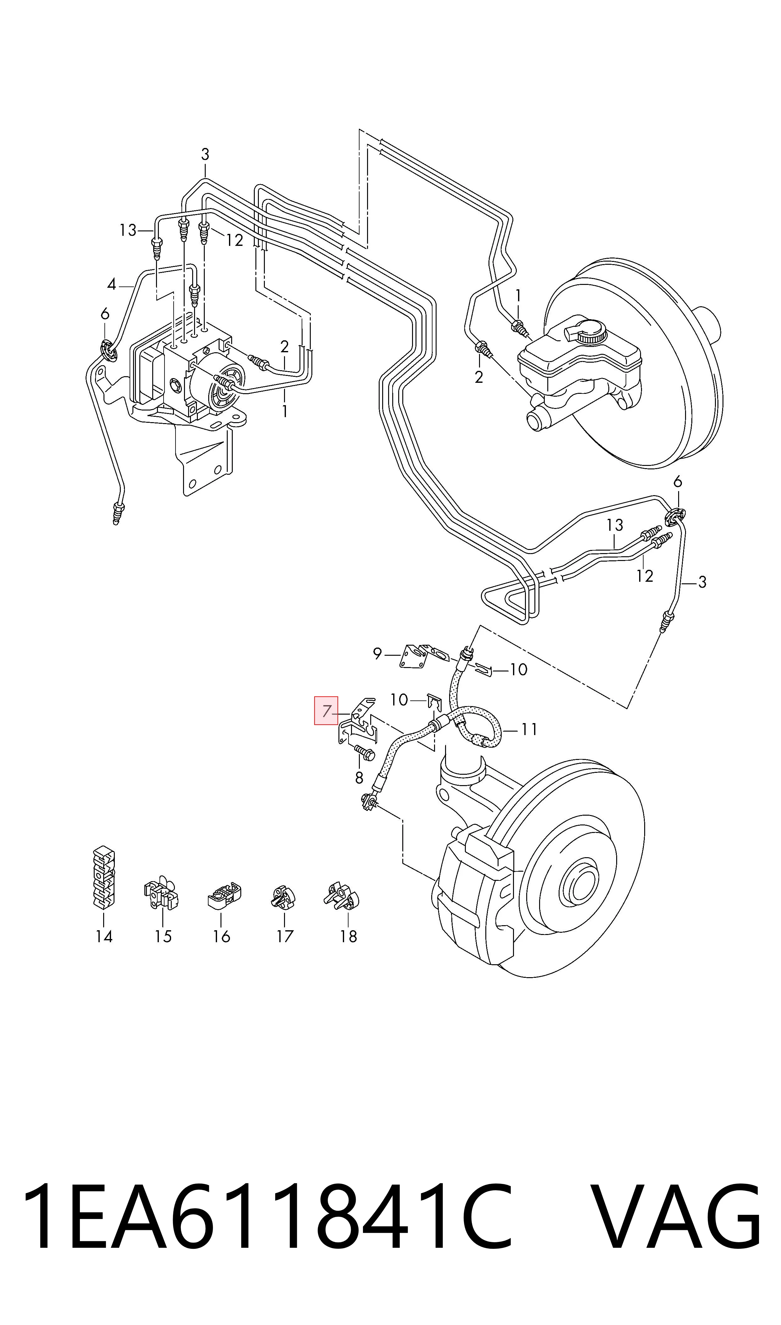 VAG 1EA611841C ціна, від 3.78 USD