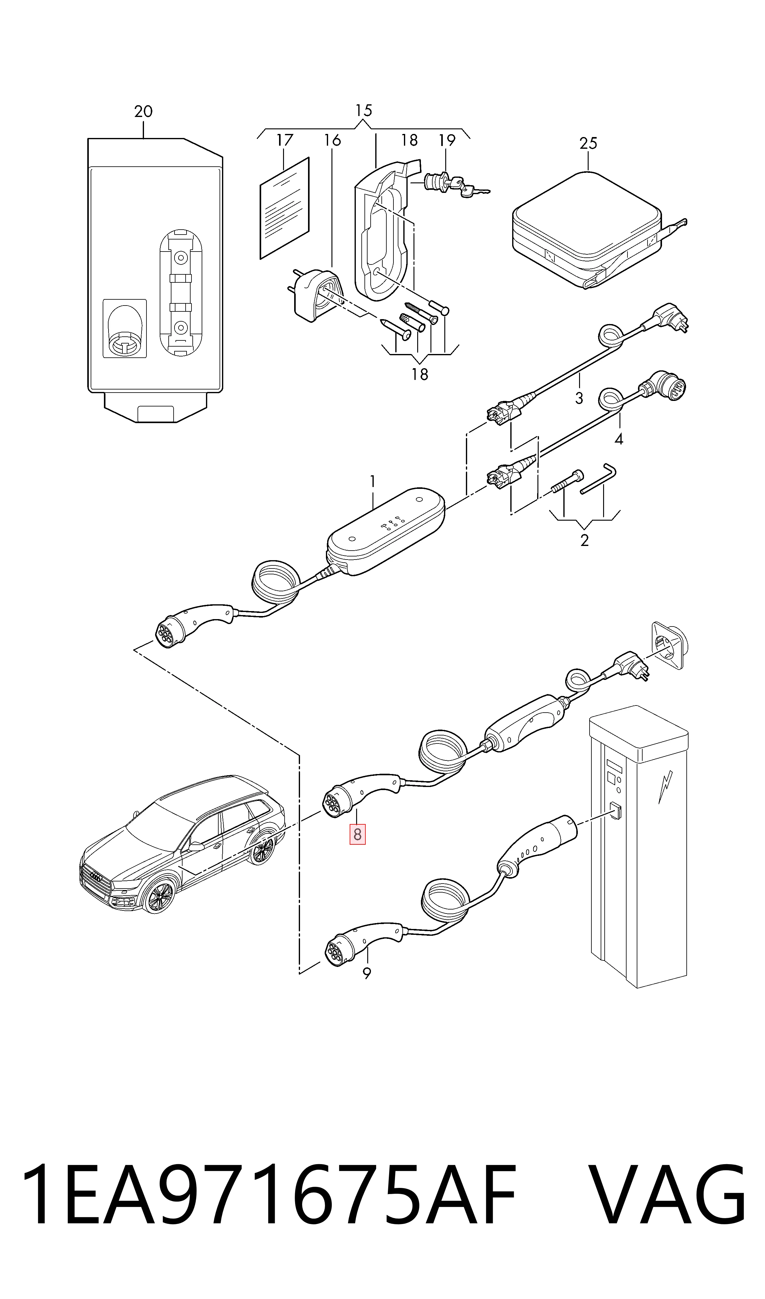  VAG 1EA971675AF ціна, від 401.30 USD