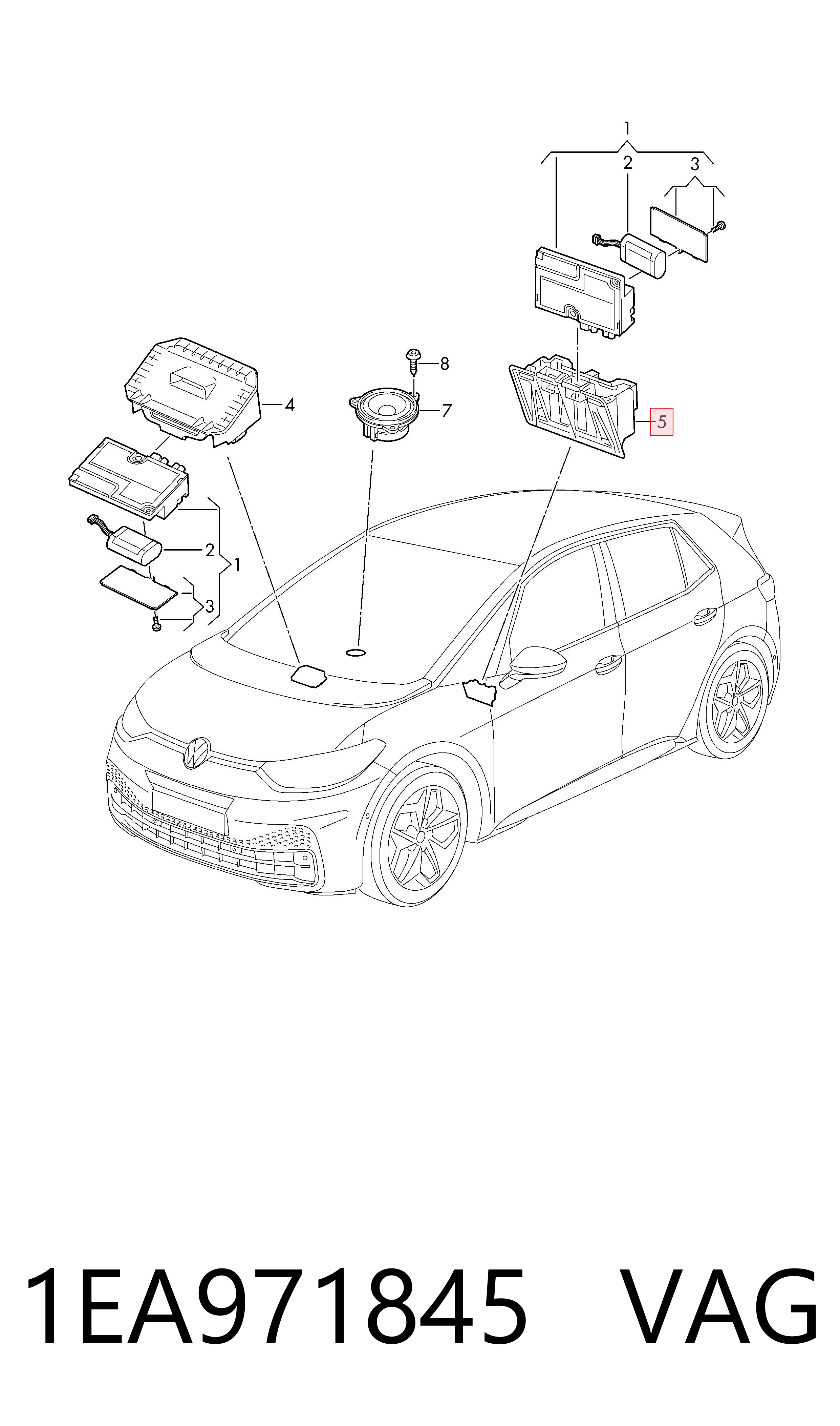  VAG 1EA971845 ціна, від 5.57 USD