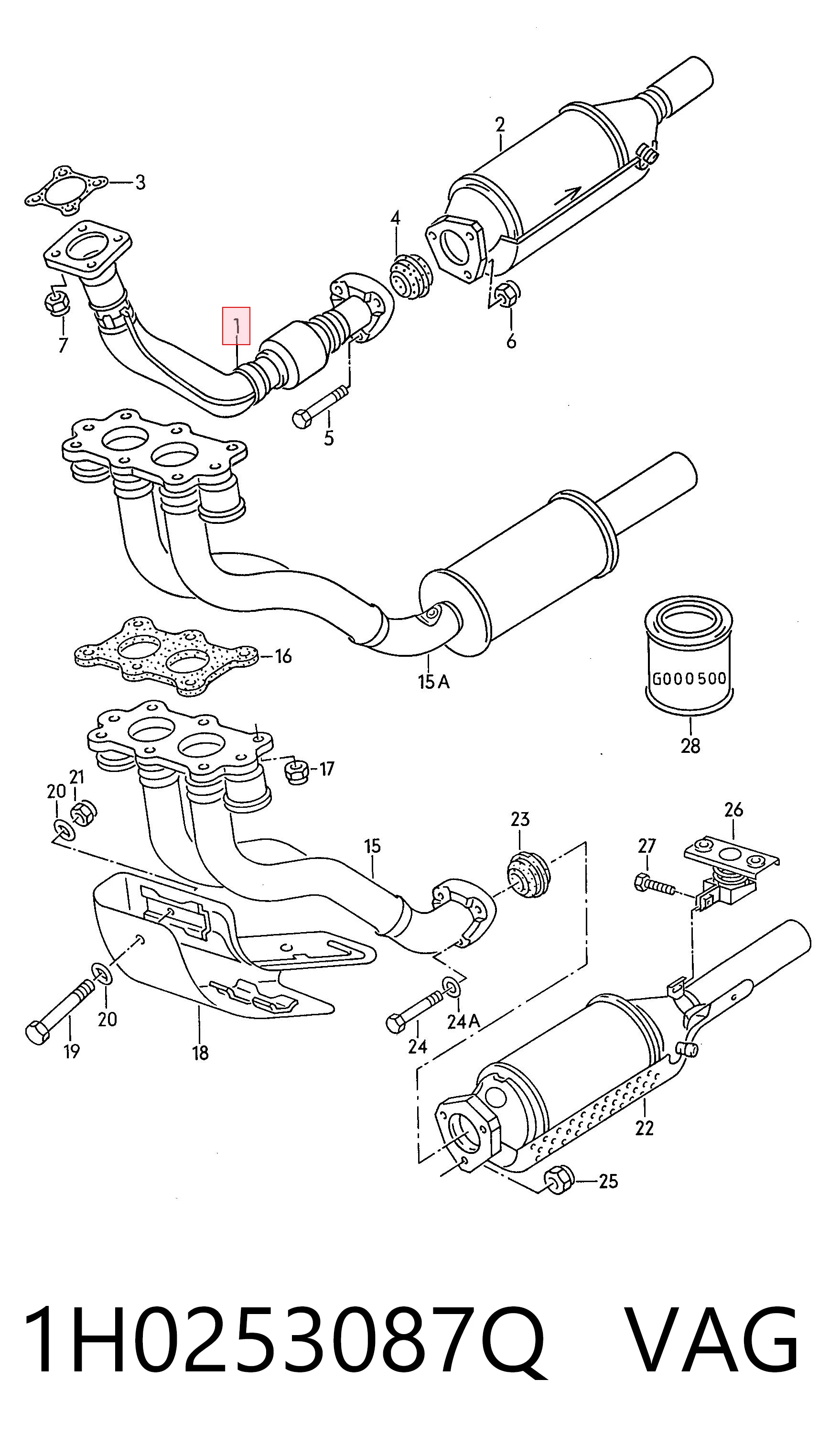Купити FP6615G11 Polmostrow Труба приймальна (штани) глушника, передня