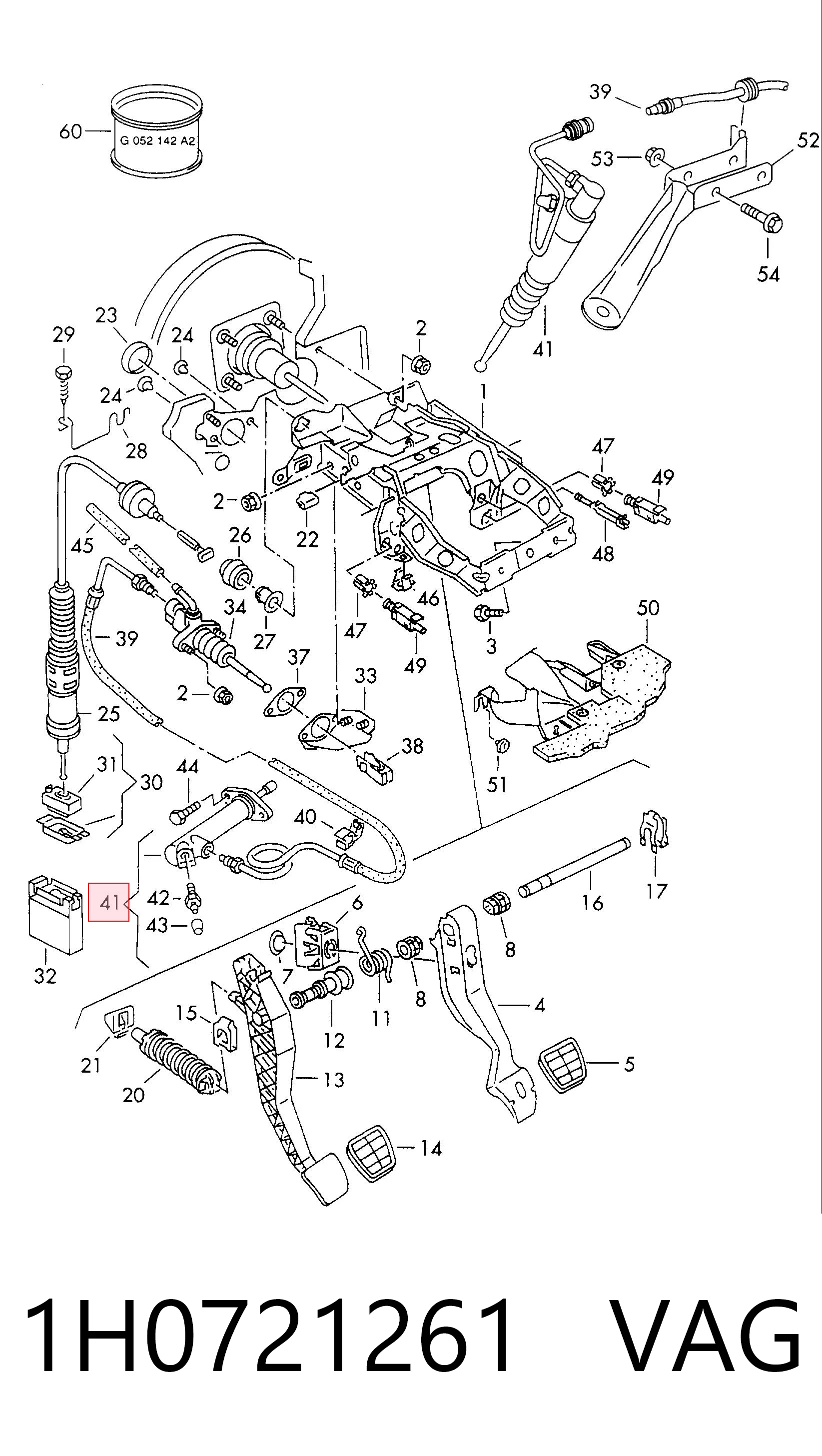 Циліндр зчеплення робочий на Volkswagen Golf III 1H1