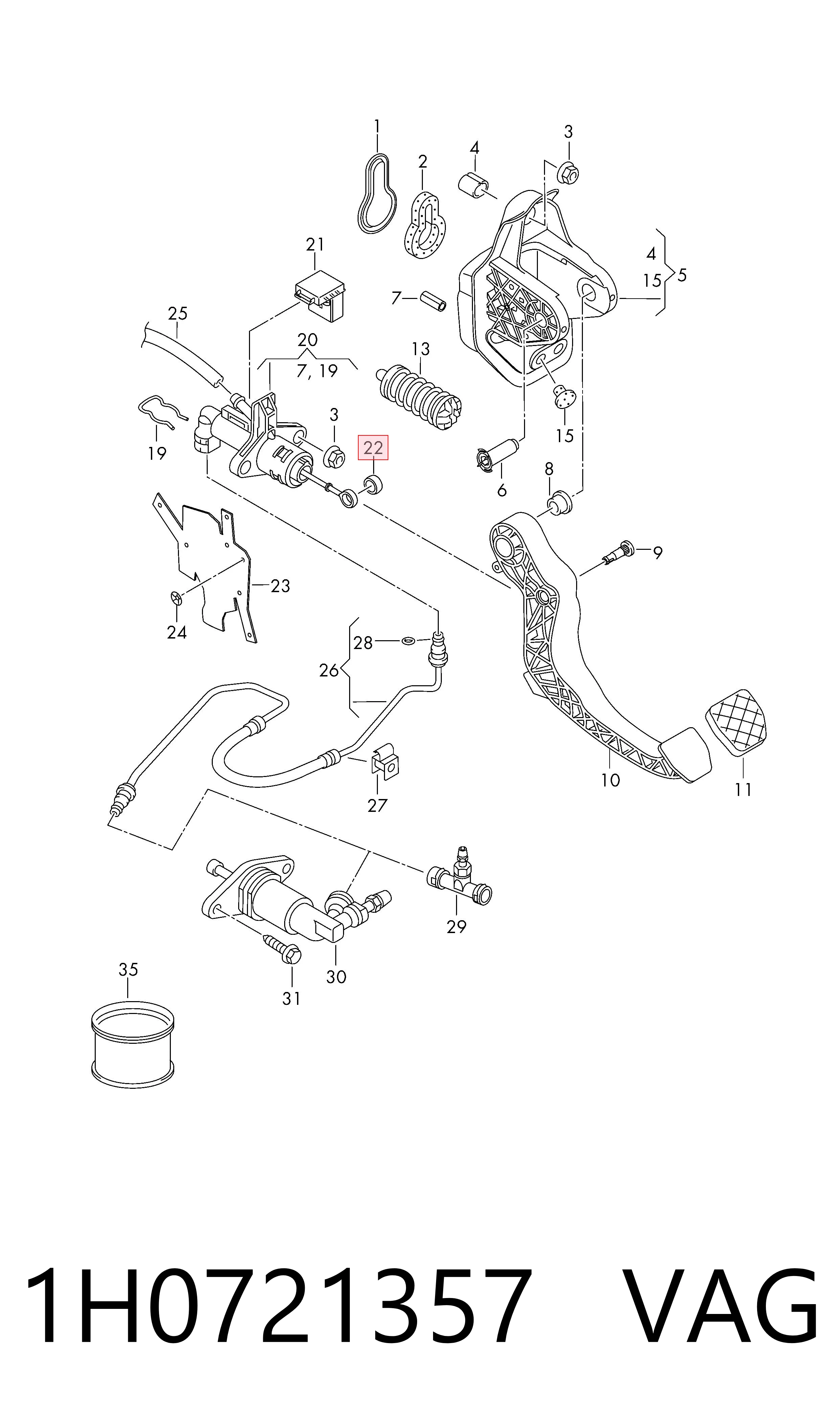  VAG 1H0721357 ціна, від 0.94 USD