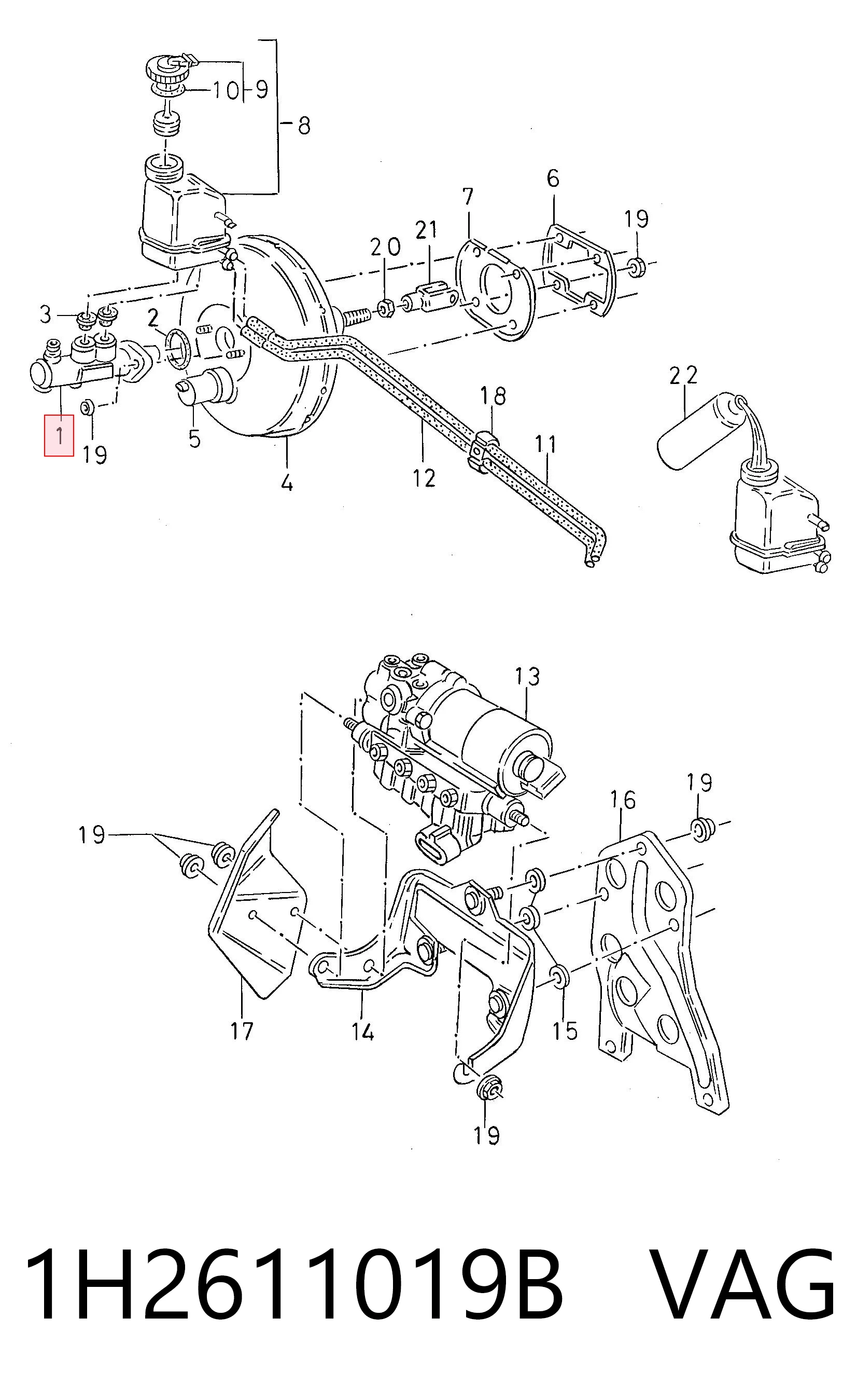 Циліндр головний гальма (Гідротормоз) Polcar LM23781 ціна, від 29.99 USD