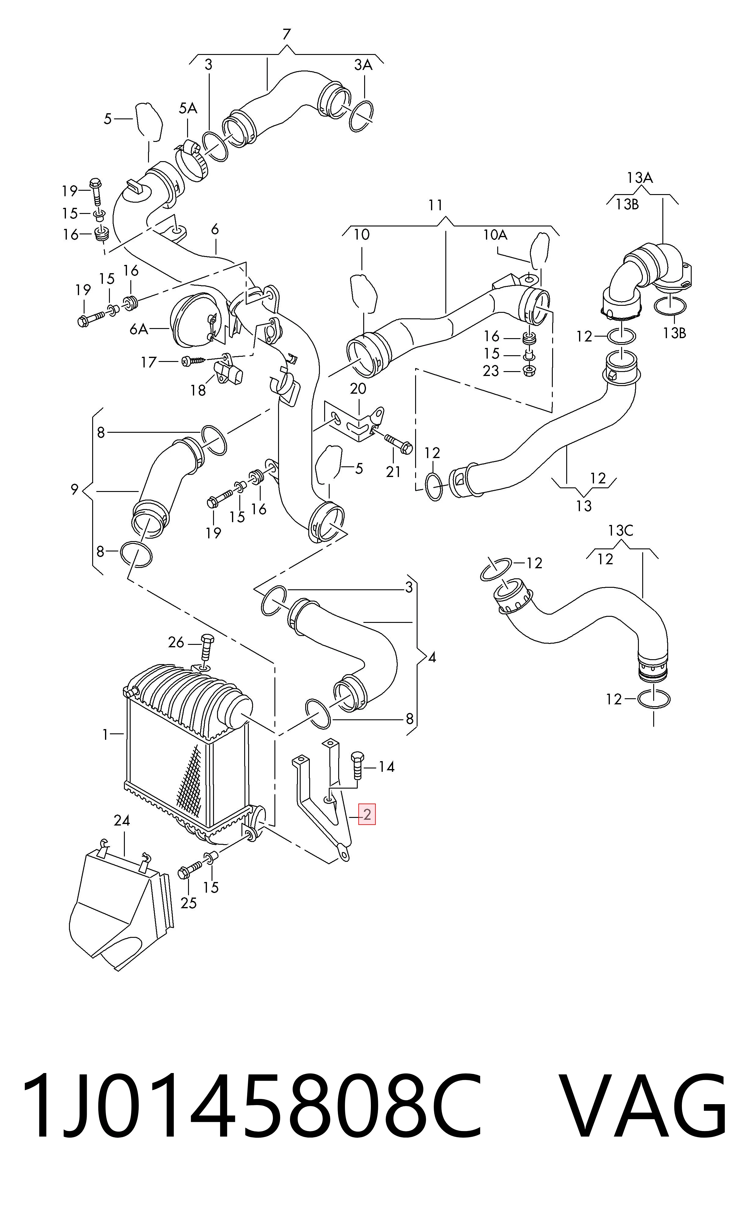  VAG 1J0145808C ціна, від 12.67 USD