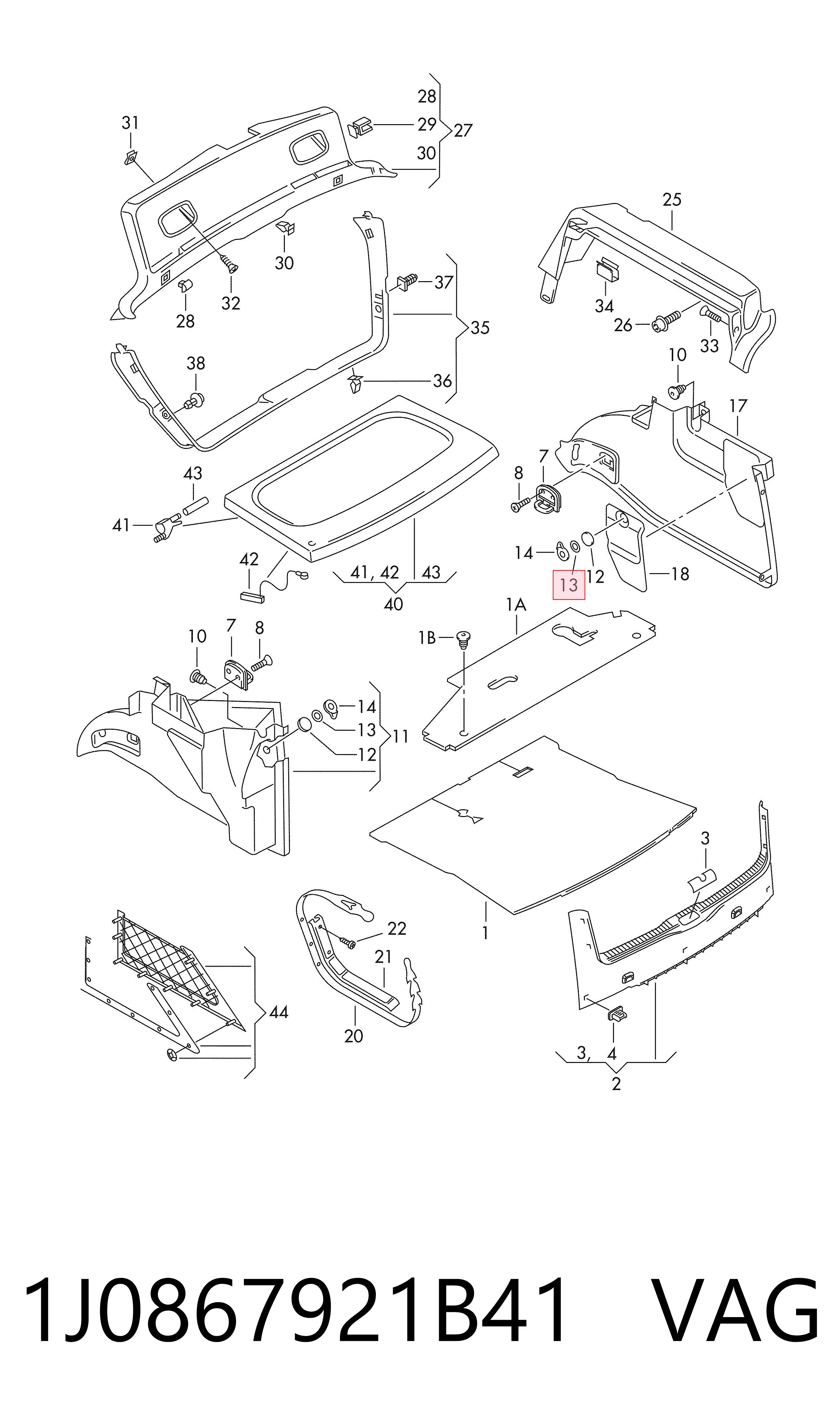  VAG 1J0867921B41 ціна, від 5.68 USD