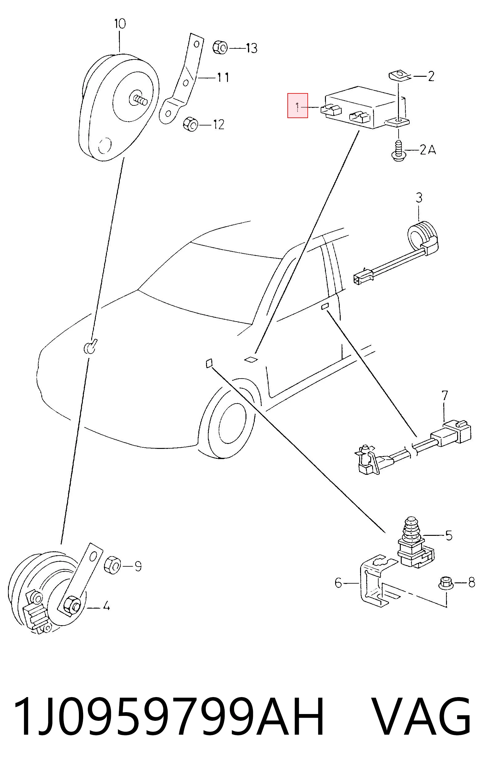 Блок комфорту на Volkswagen Passat B5 3B2
