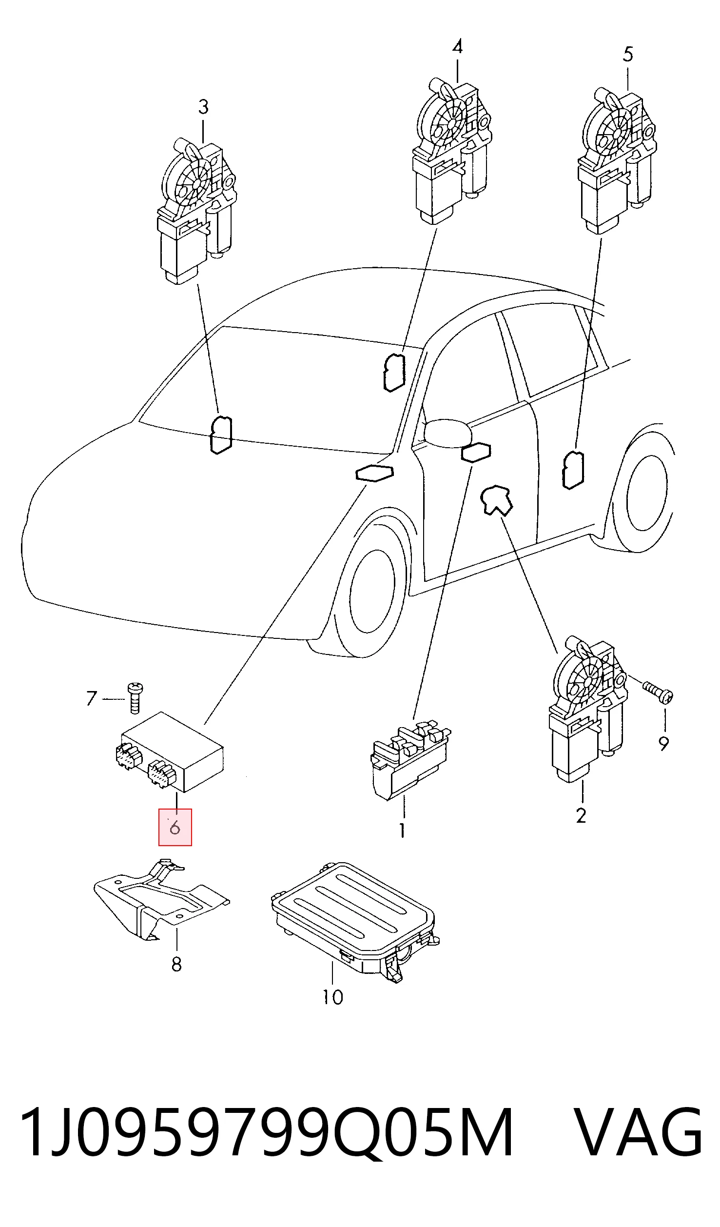 Блок комфорту Volkswagen Beetle хетчбек (9C1, 1C1, 9G1) (1998 - 2010) ціна, від 11.40 USD