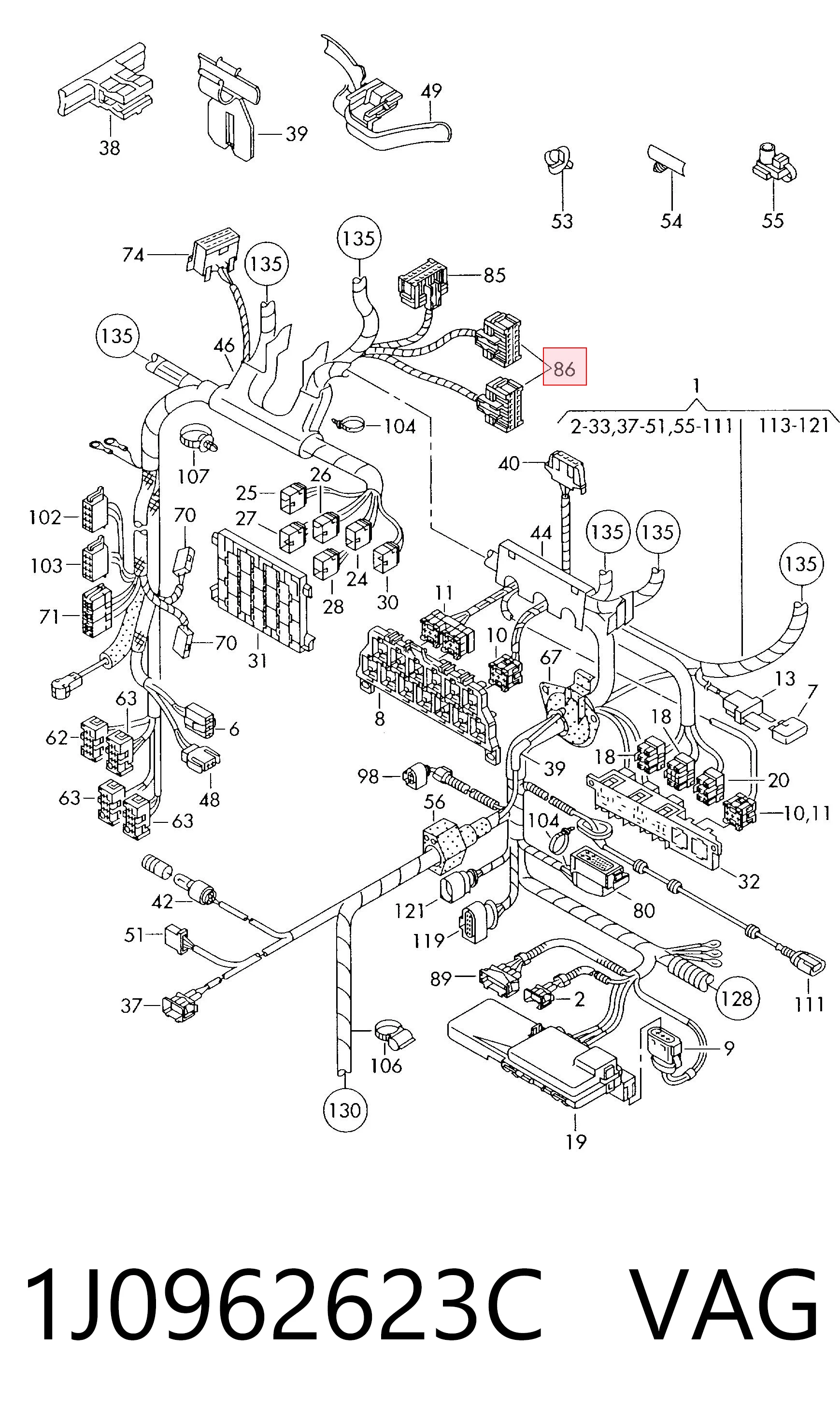  Bentley 1J0962623 ціна, від 6.33 USD