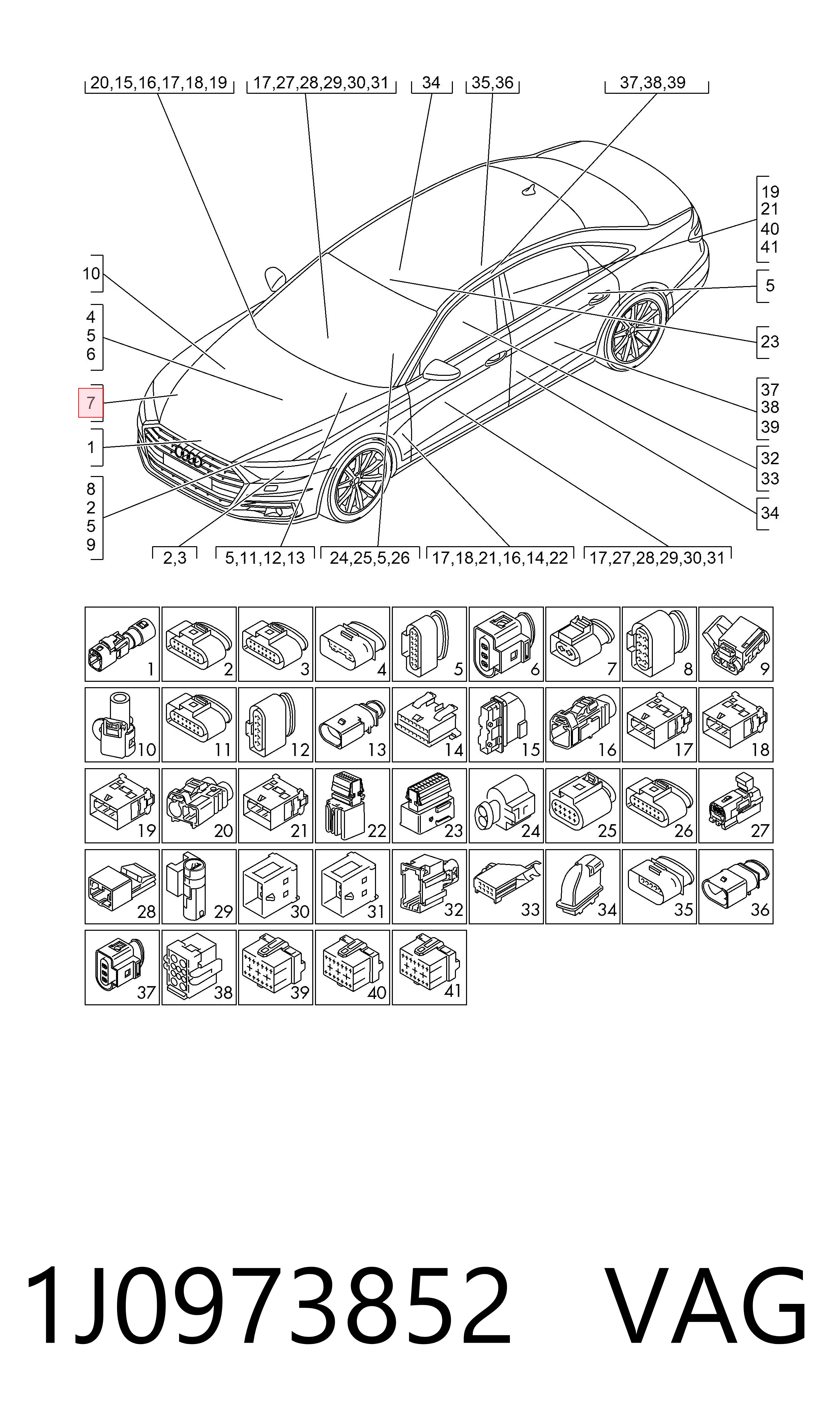 1J0973852 VAG Електровентилятор радіатора