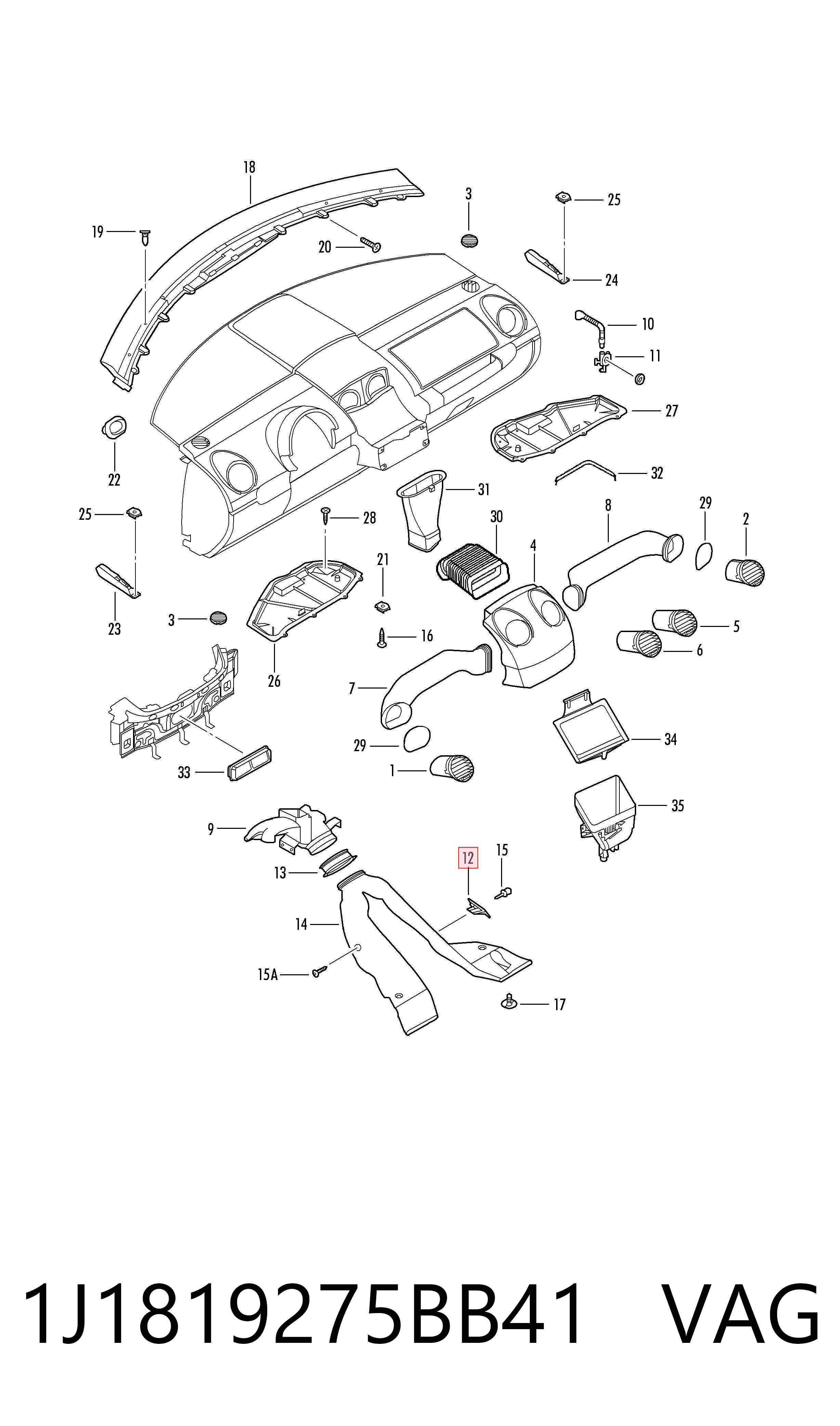 1J1819275BB41 VAG 