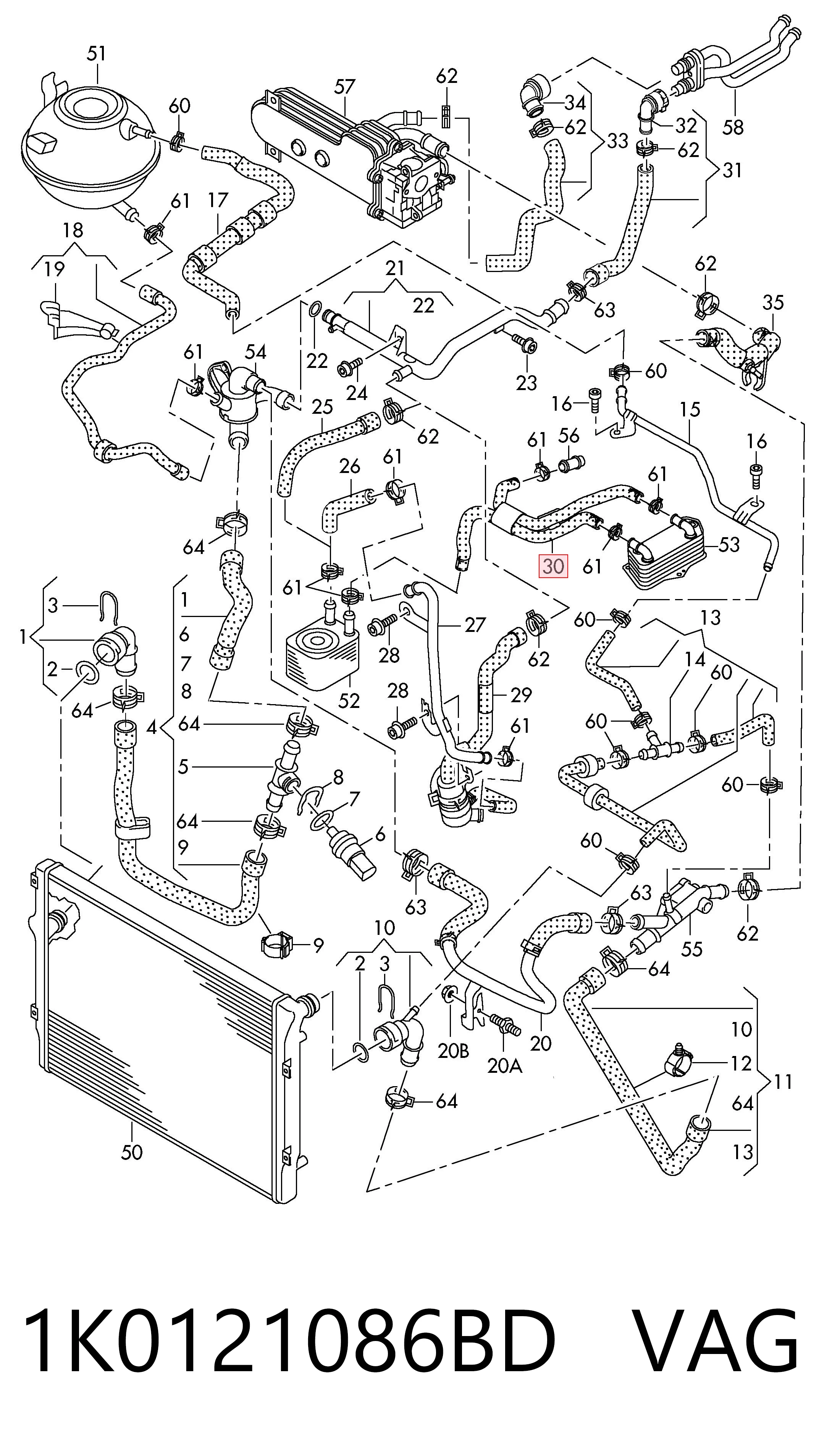 1K0121086BD VAG 