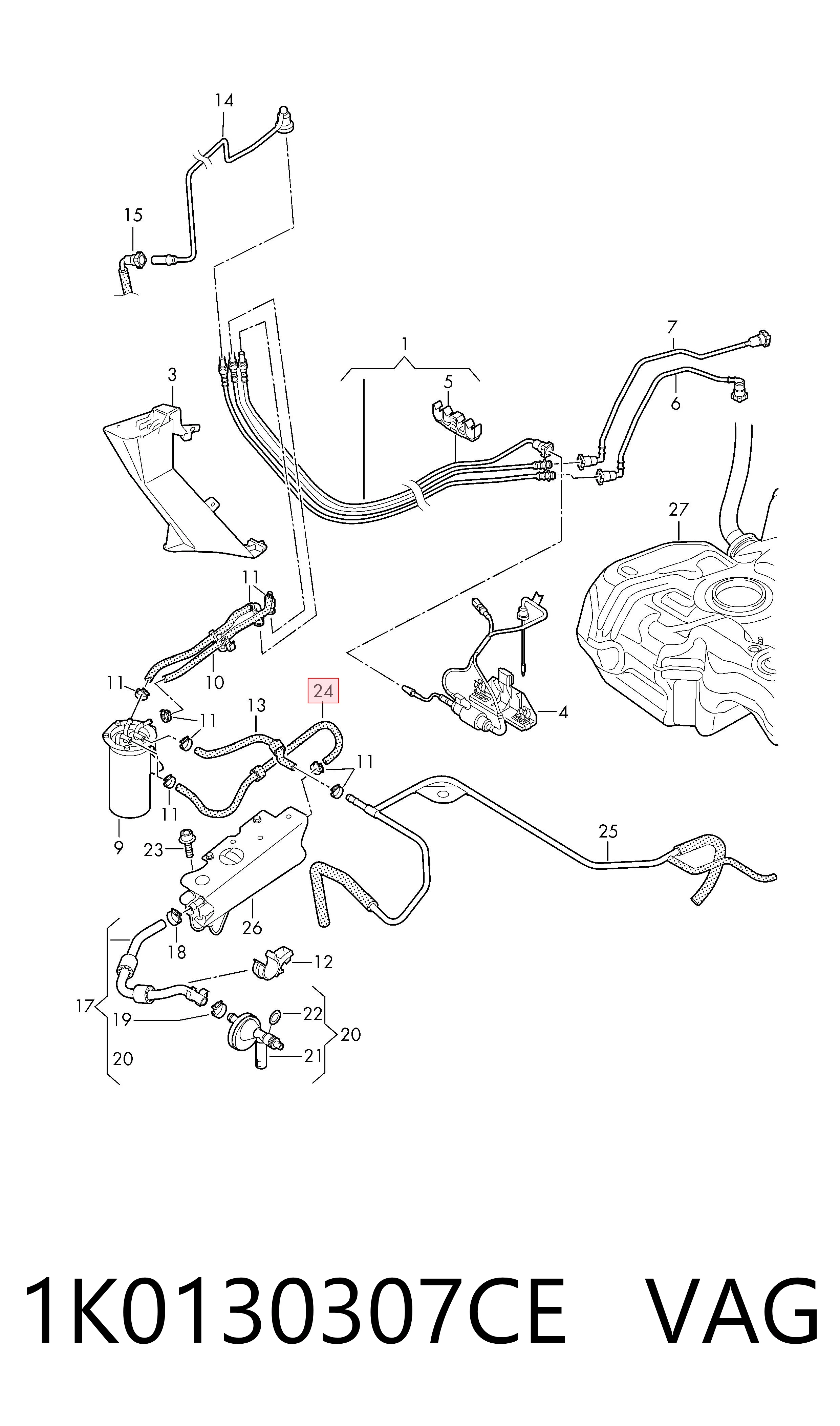 1K0130307CE VAG 