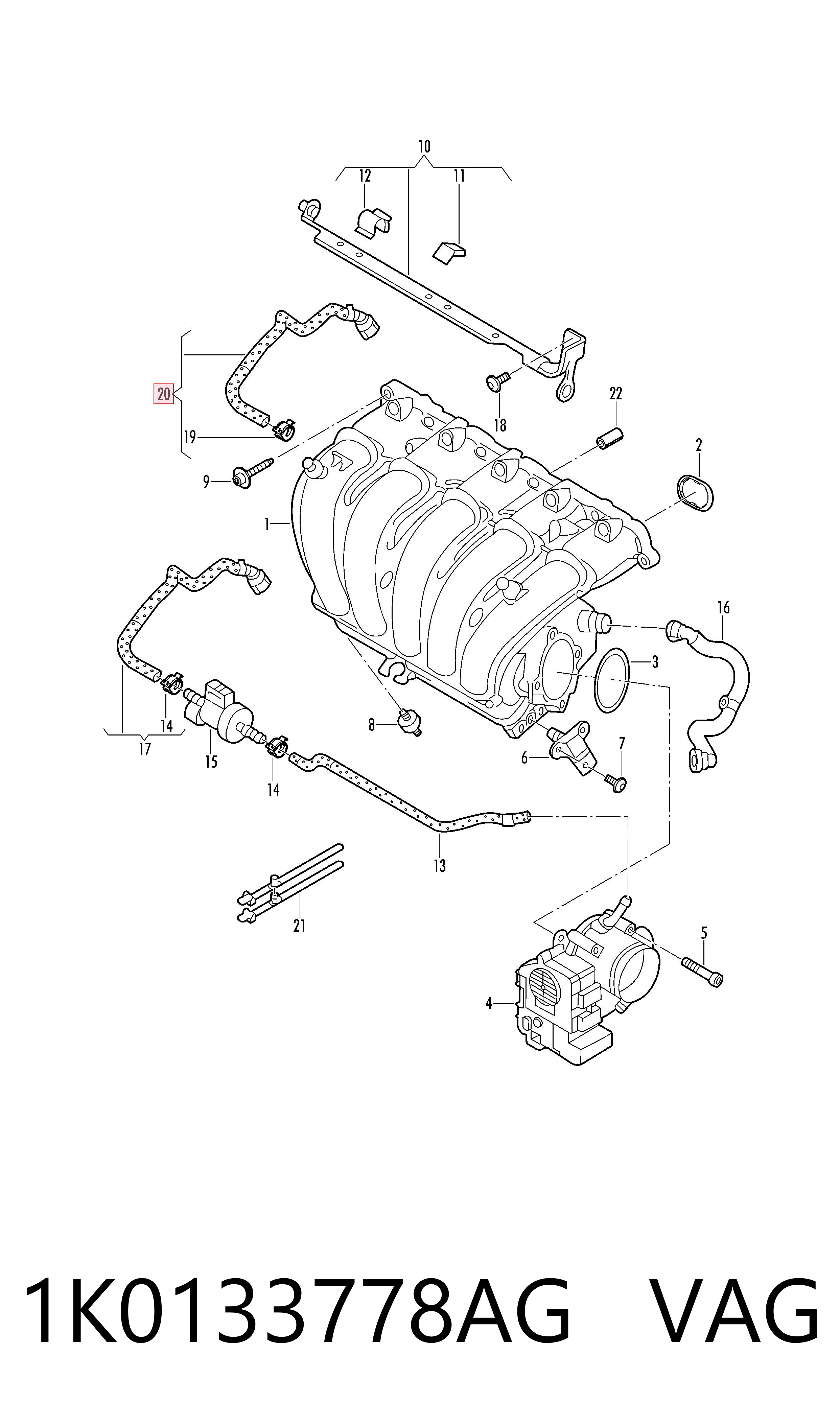  VAG 1K0133778AG ціна, від 13.93 USD