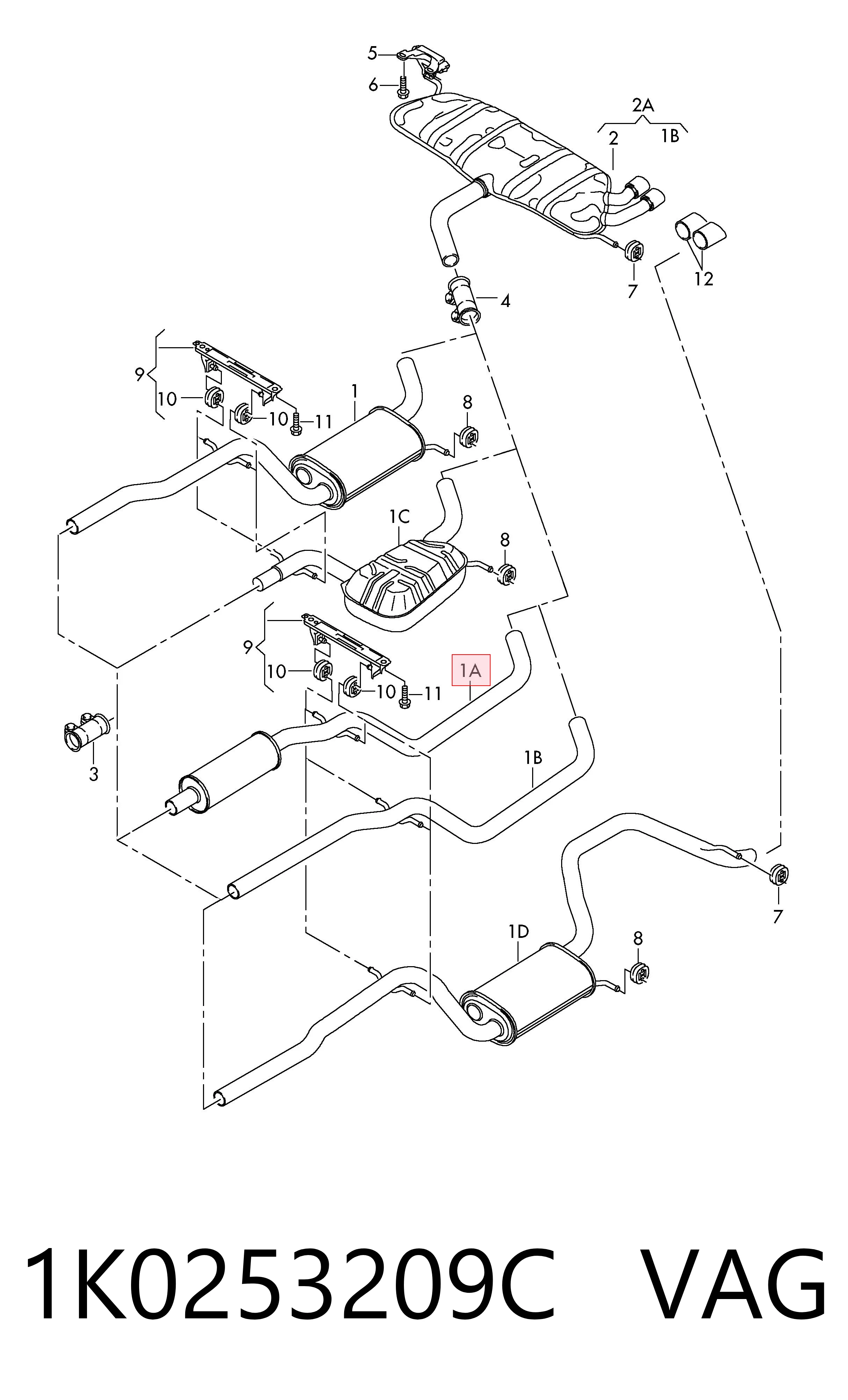Вихлопна труба Polmostrow FP1203G21 ціна, від 51.55 USD