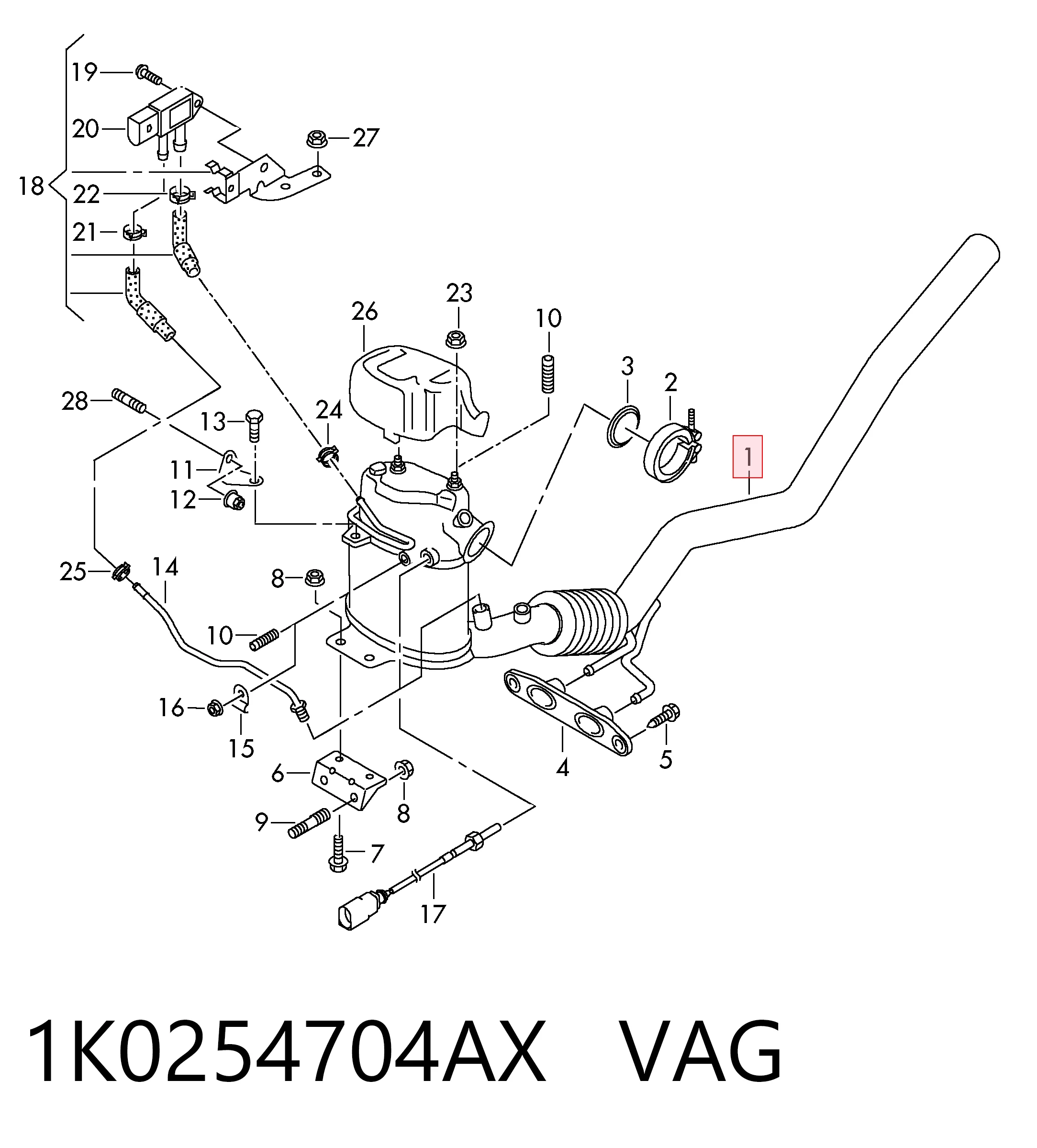 1K0254704AX VAG Фільтр ДПФ