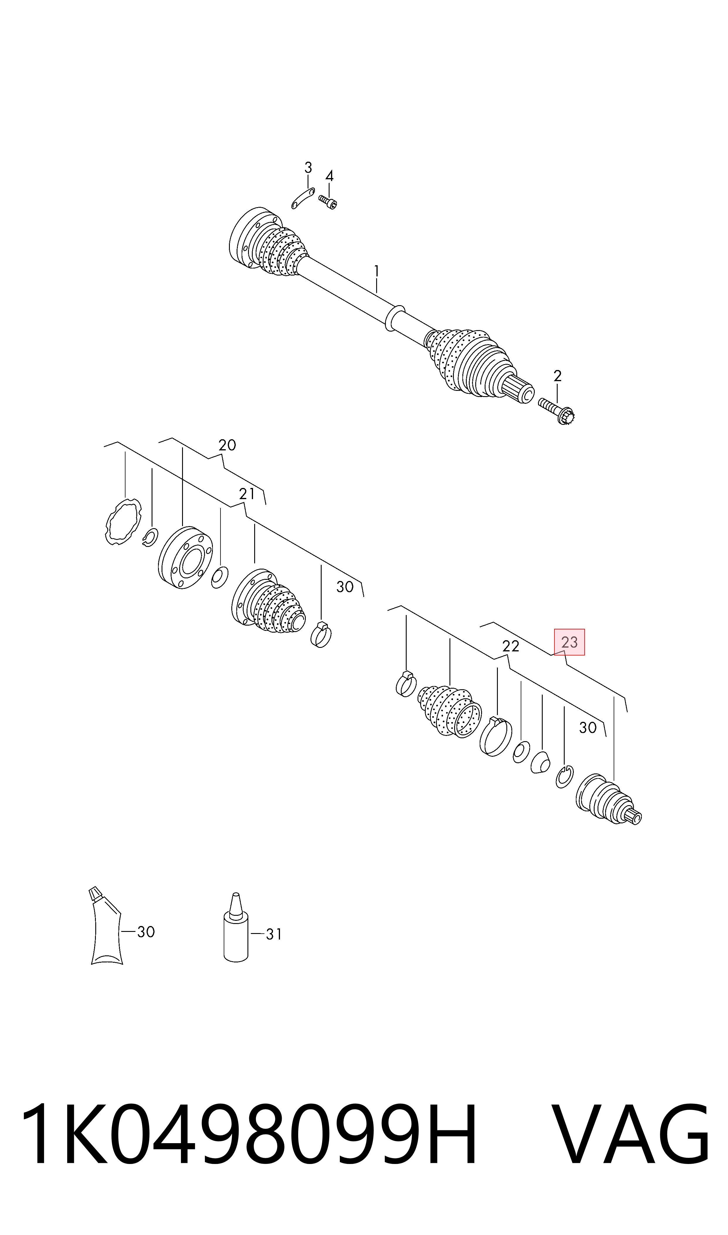 Купити 0036510 GKN-Spidan Шарнір приводу зовнішній