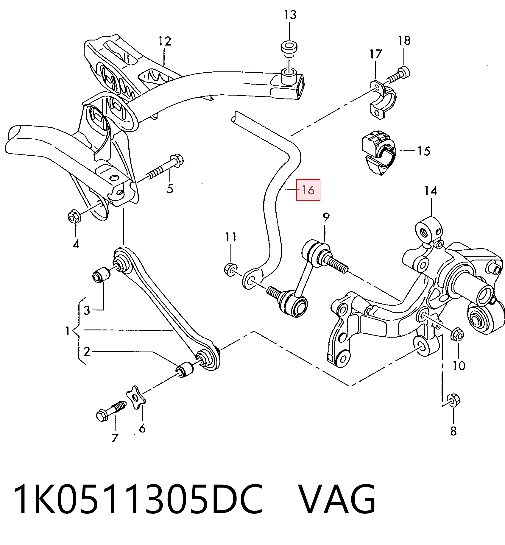723959 Maxgear Стабілізатор задньої балки