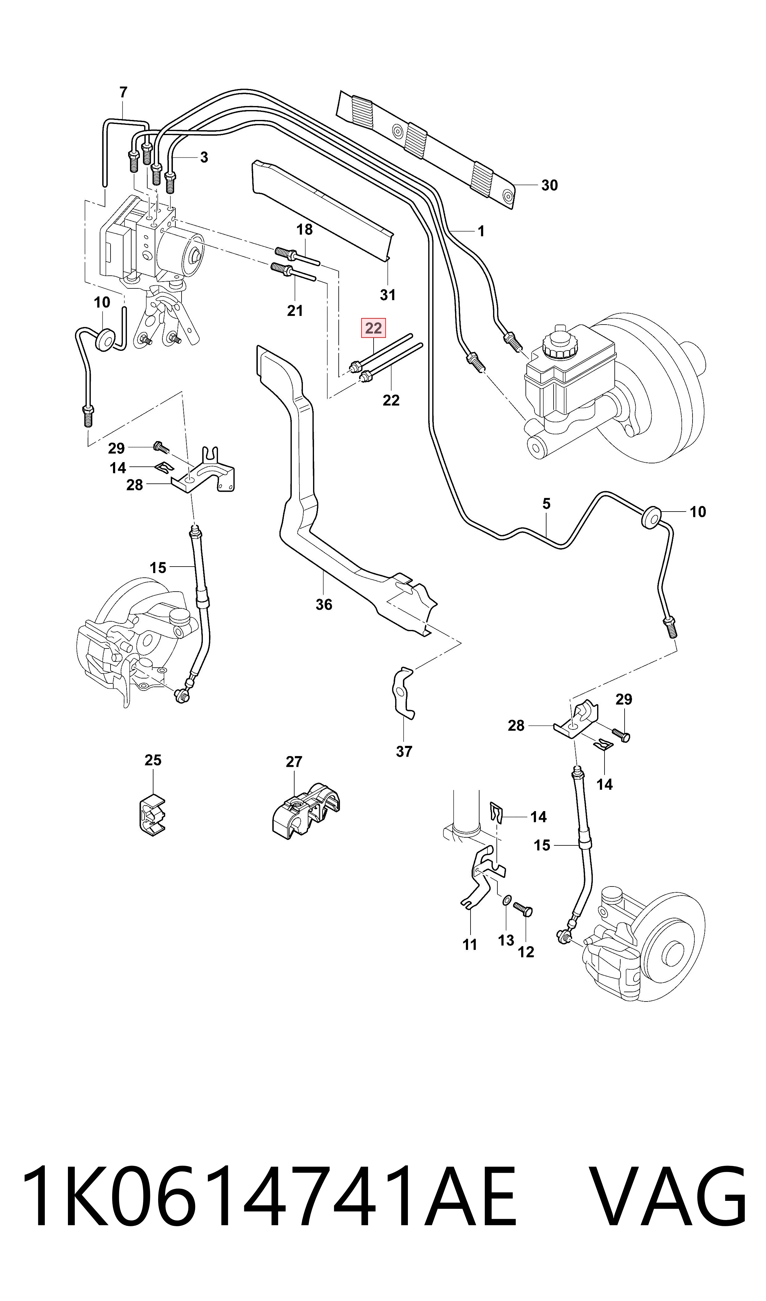 1K0614741AE VAG 