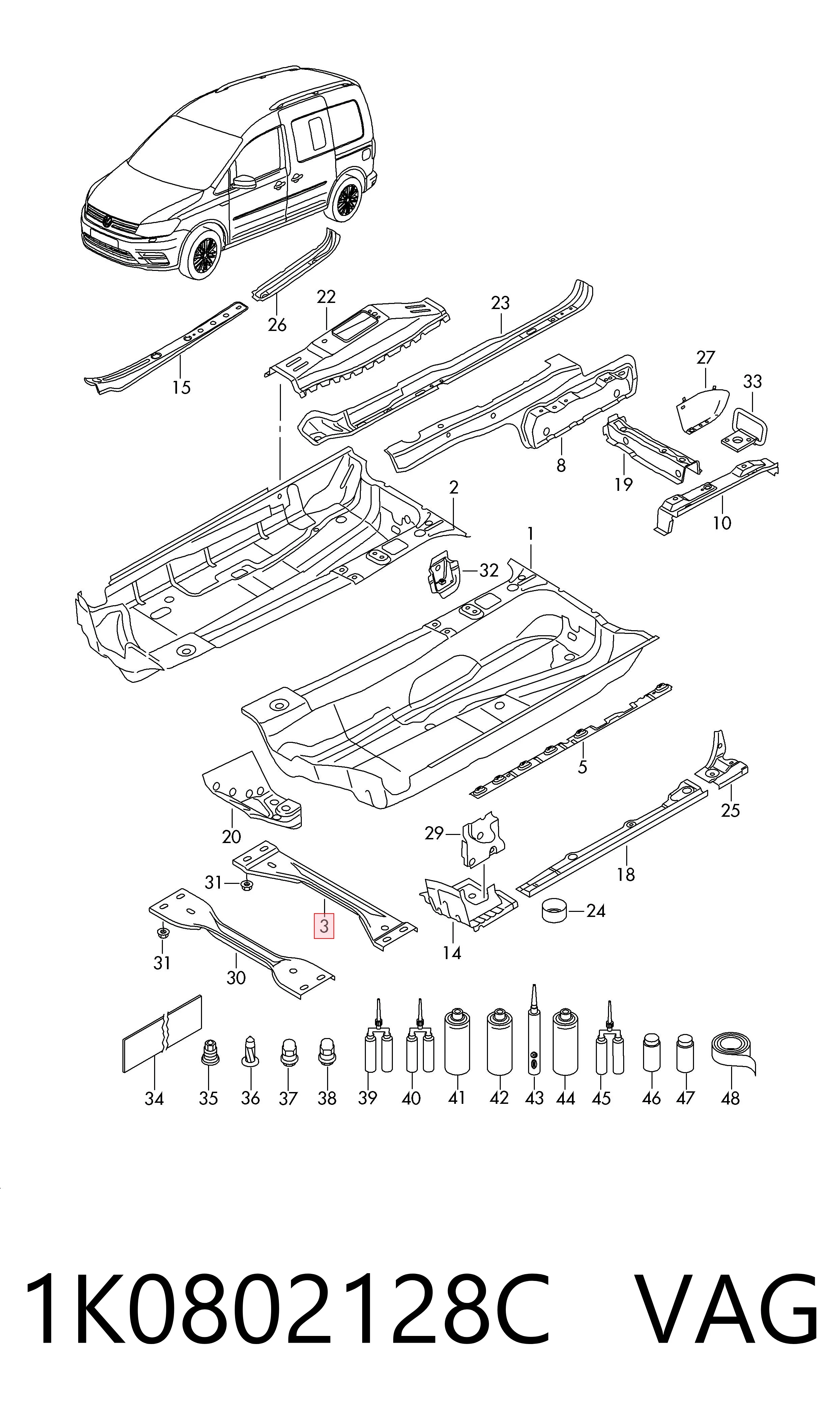  VAG 1K0802128C ціна, від 5.50 USD