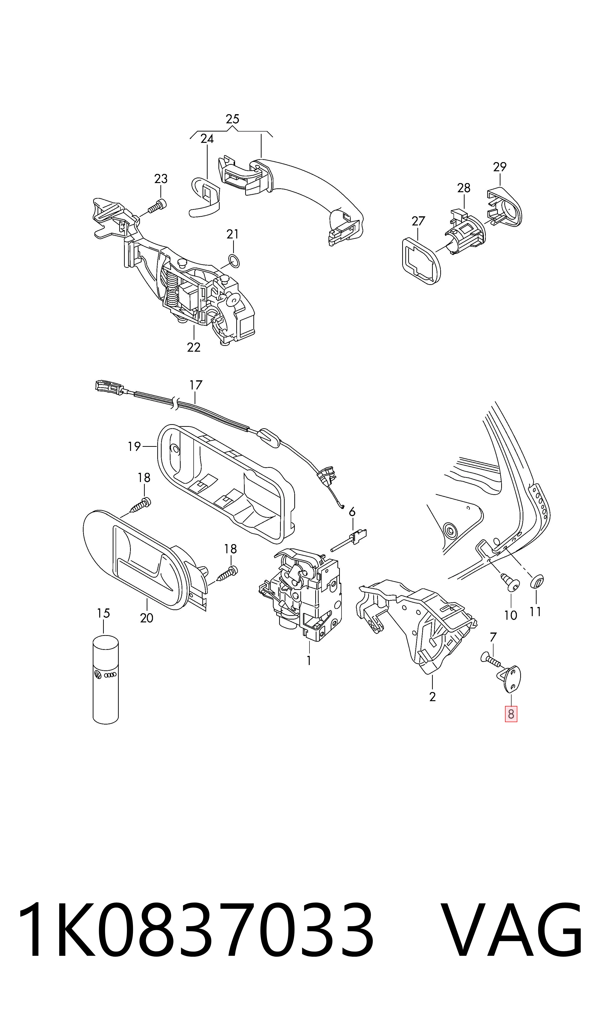1K0837033 VAG 