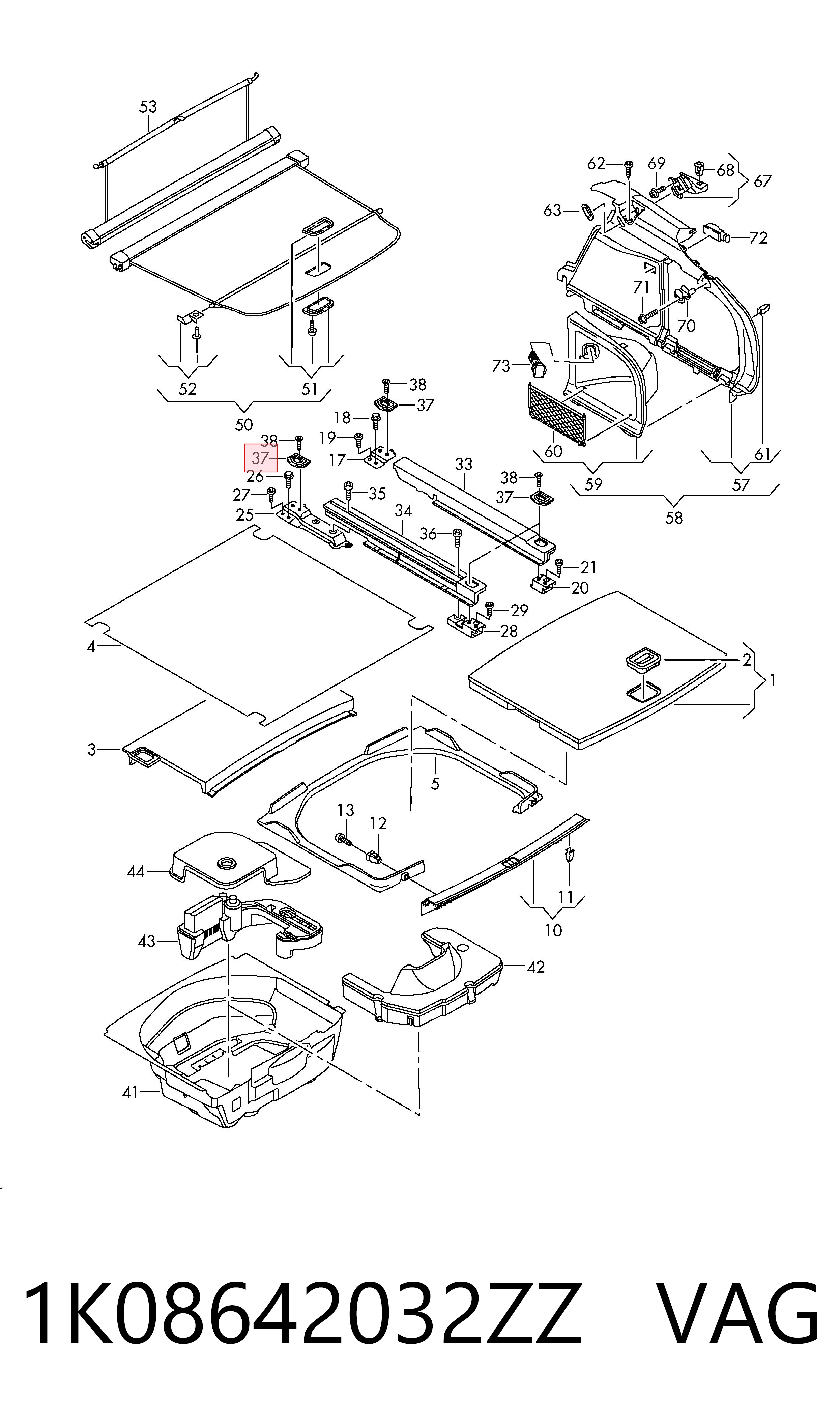 Купити 1J0864203D Bentley Петля кріплення вантажу