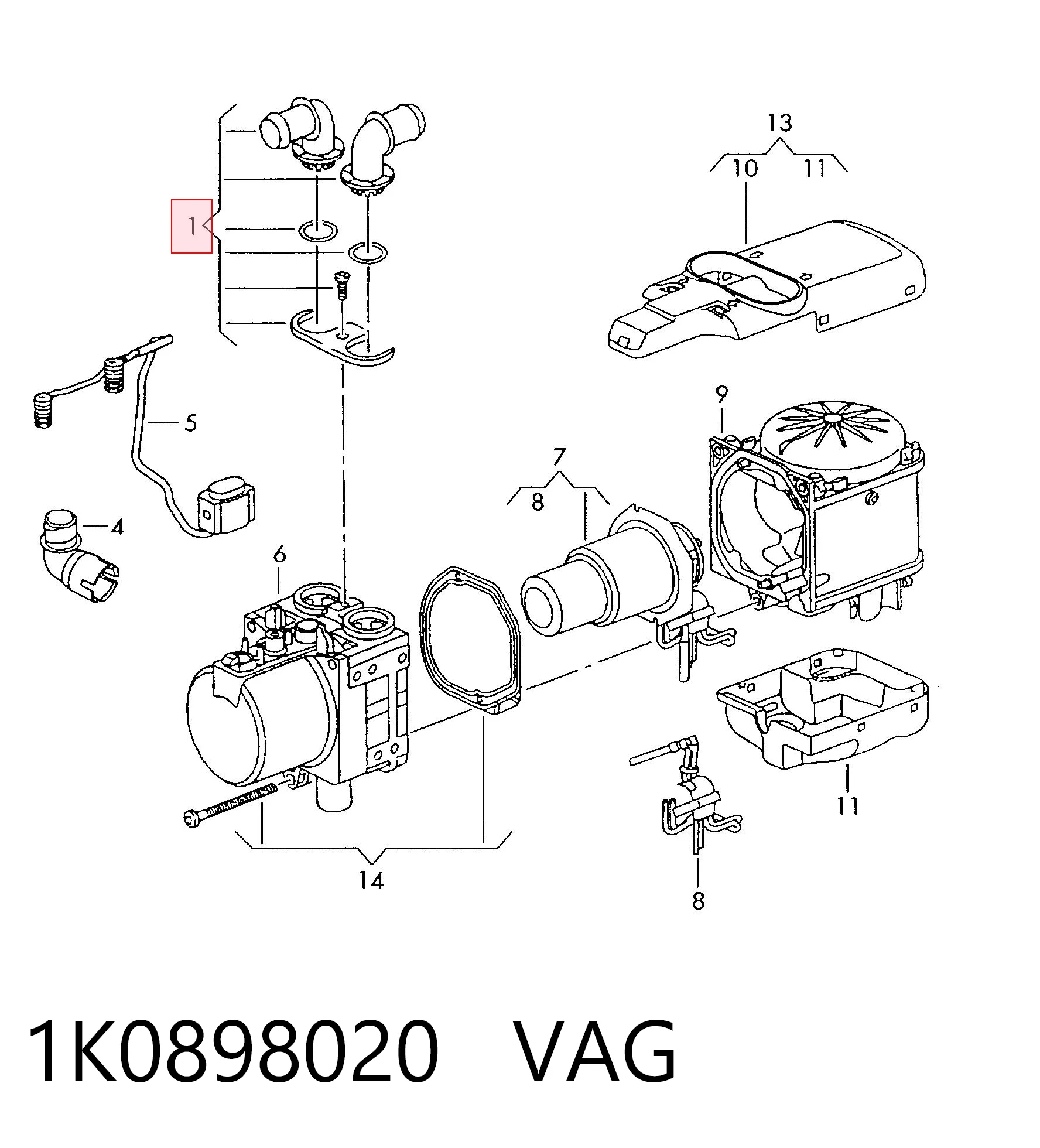 1K0898020 VAG 