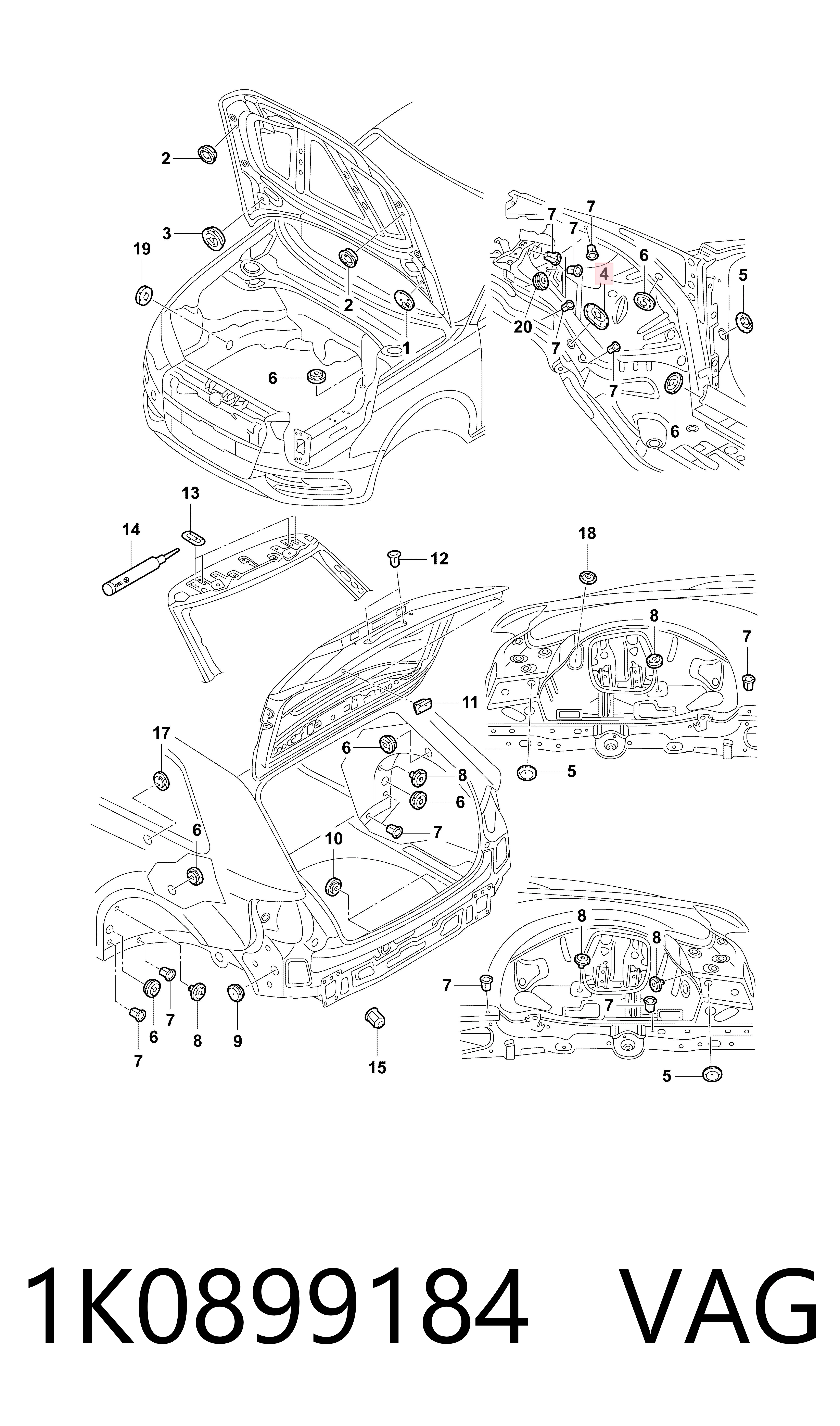 1K0899184 VAG 