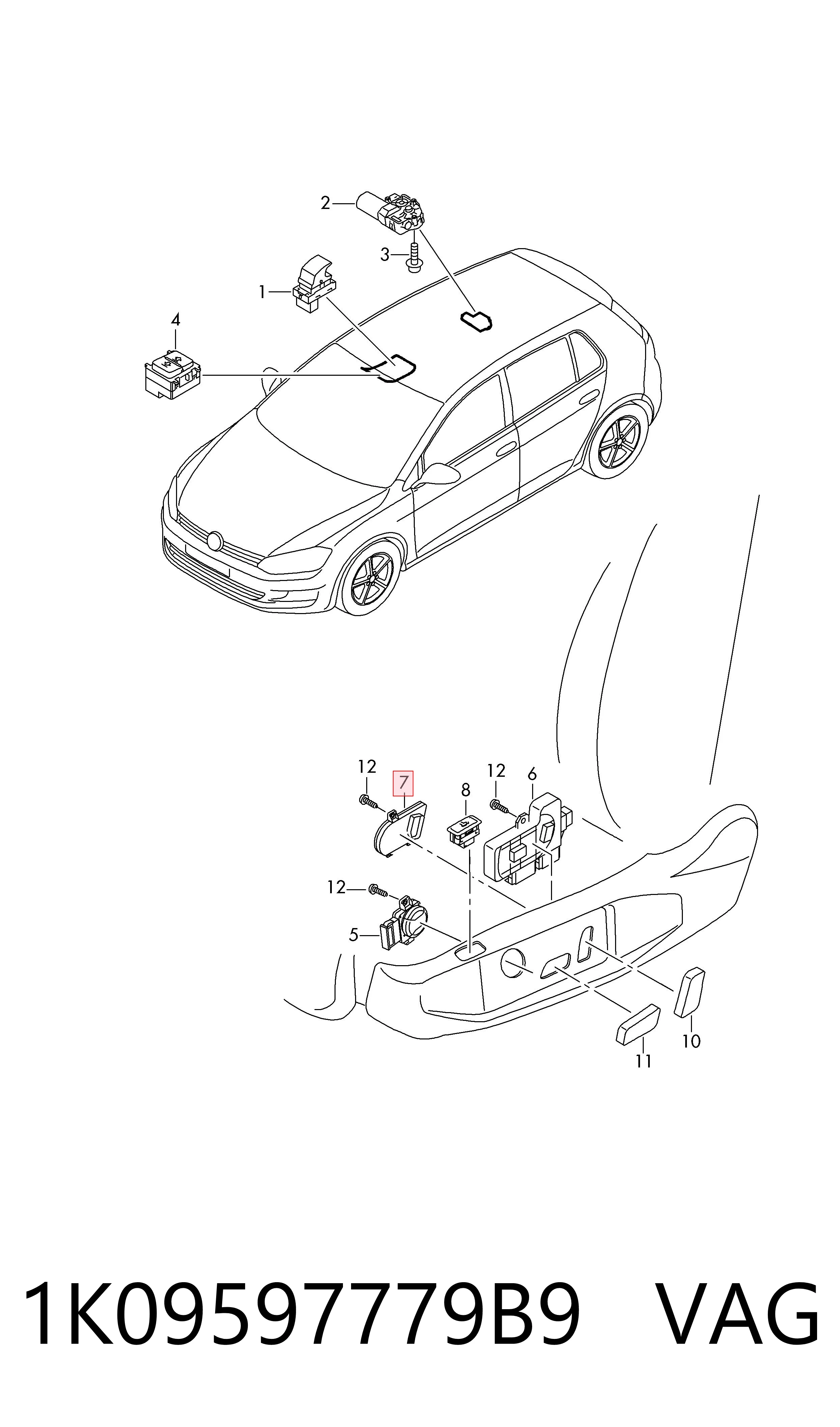  VAG 1K09597779B9 ціна, від 30.41 USD
