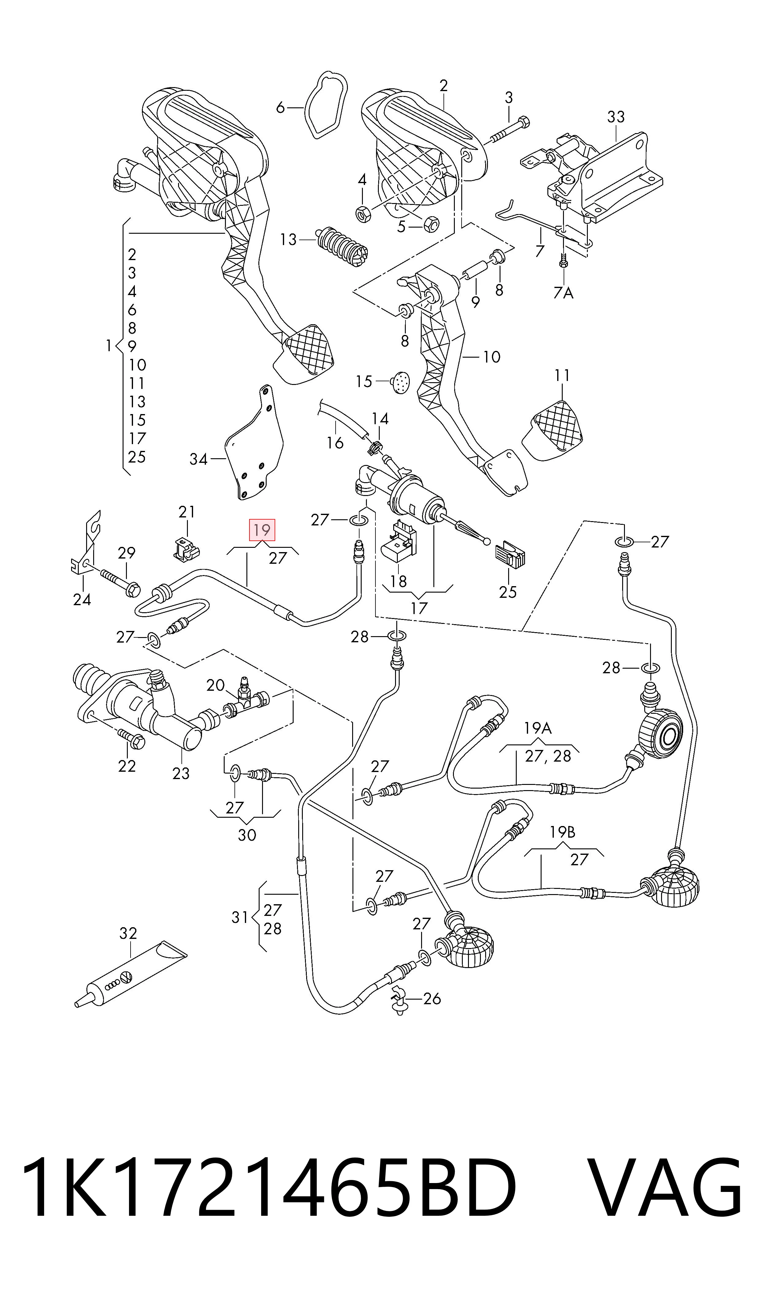  Шланг зчеплення Audi A3 
