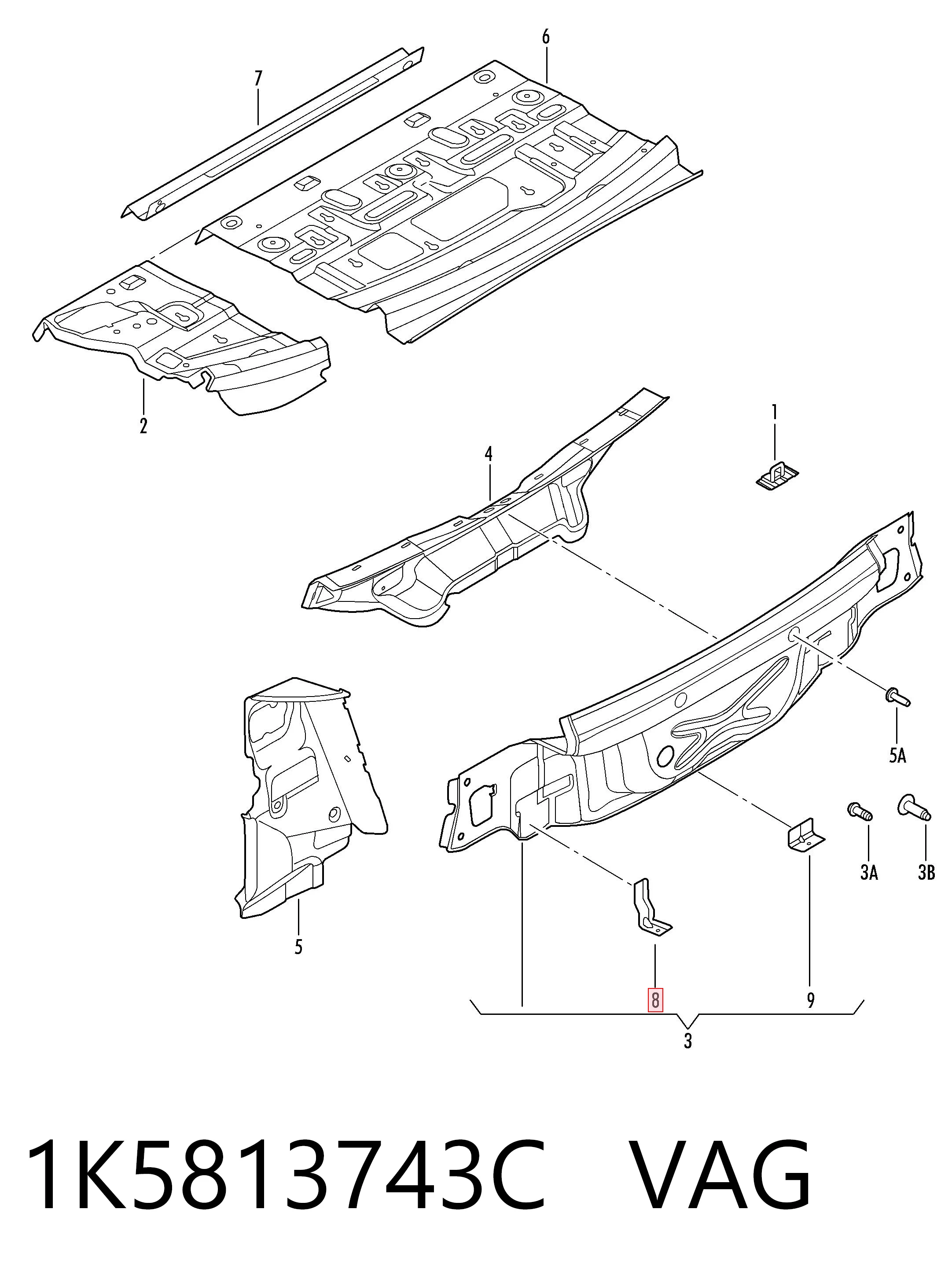 1K5813743C VAG 