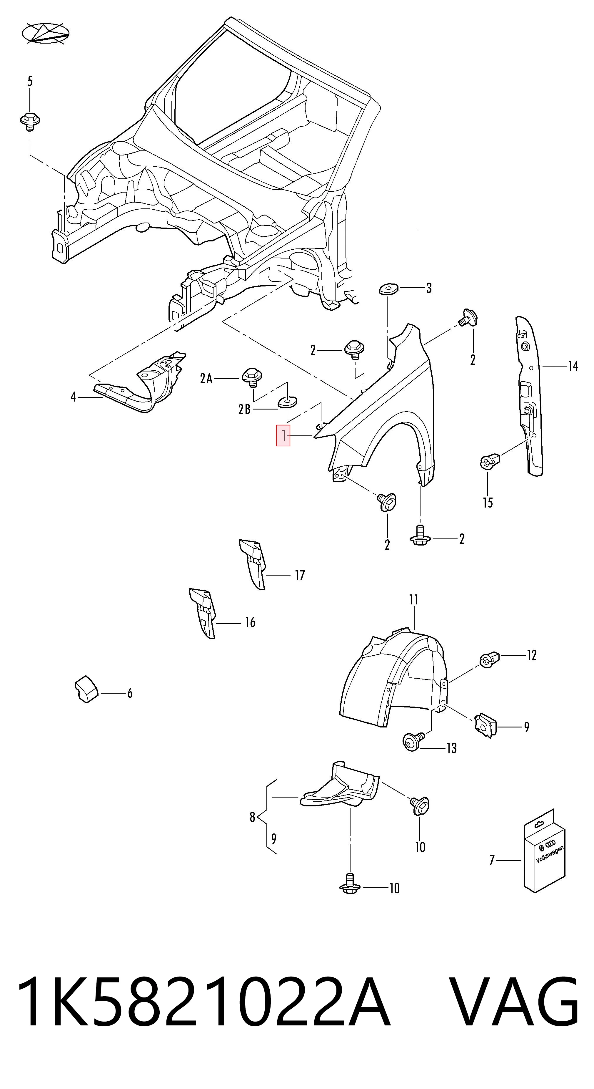 Купити Крила Volkswagen Jetta V 1K2