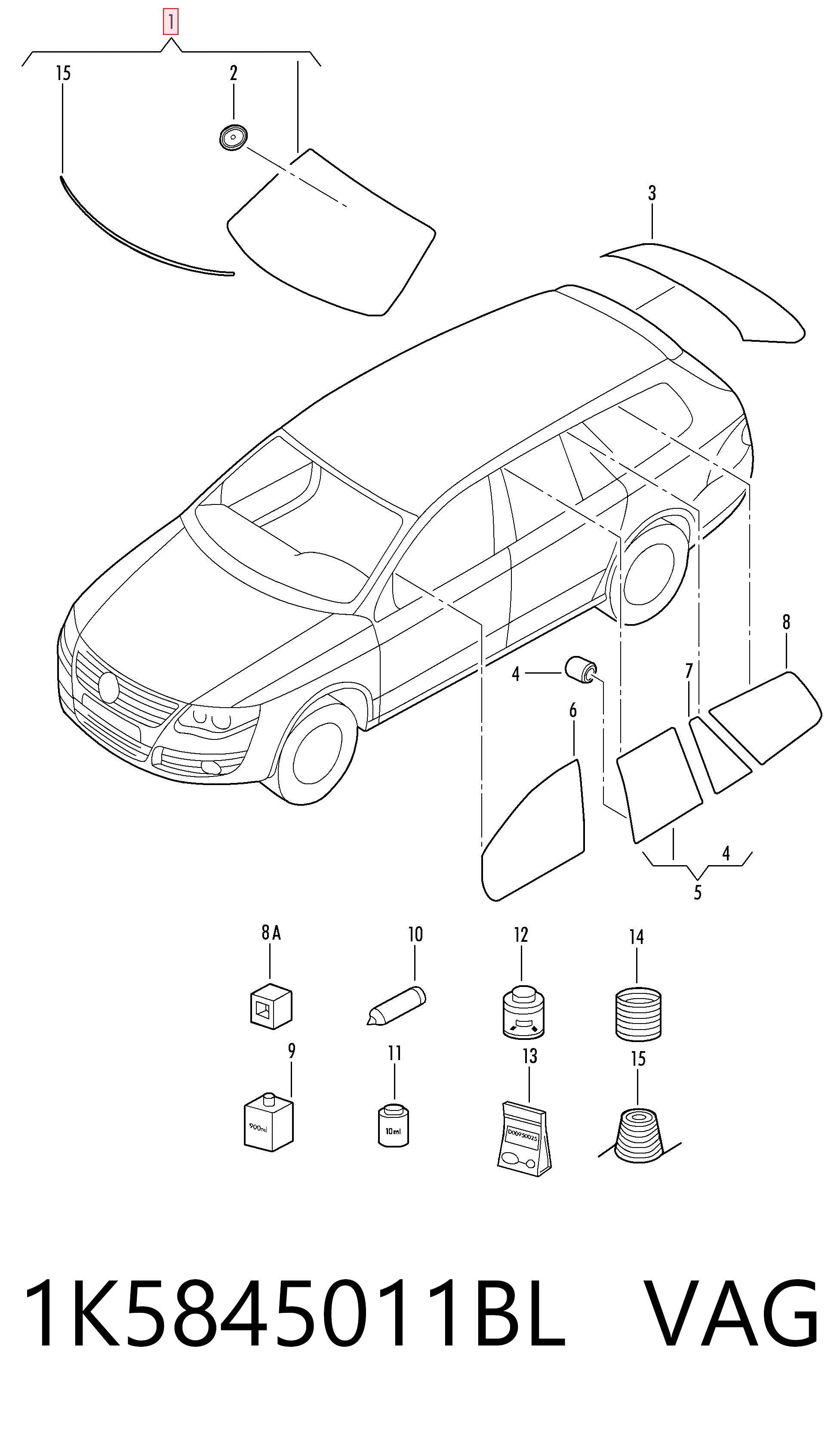 Купити Лобове скло Volkswagen Golf VI AJ5