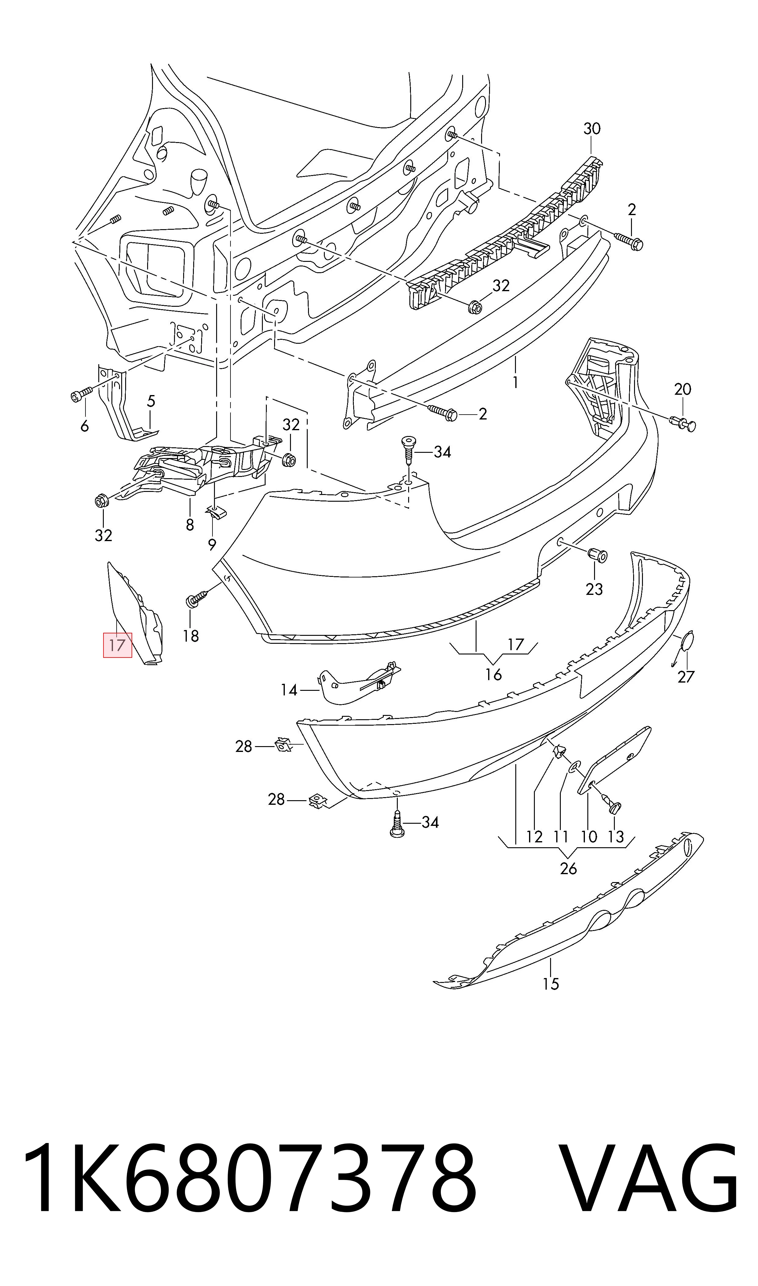 1K6807378 VAG 