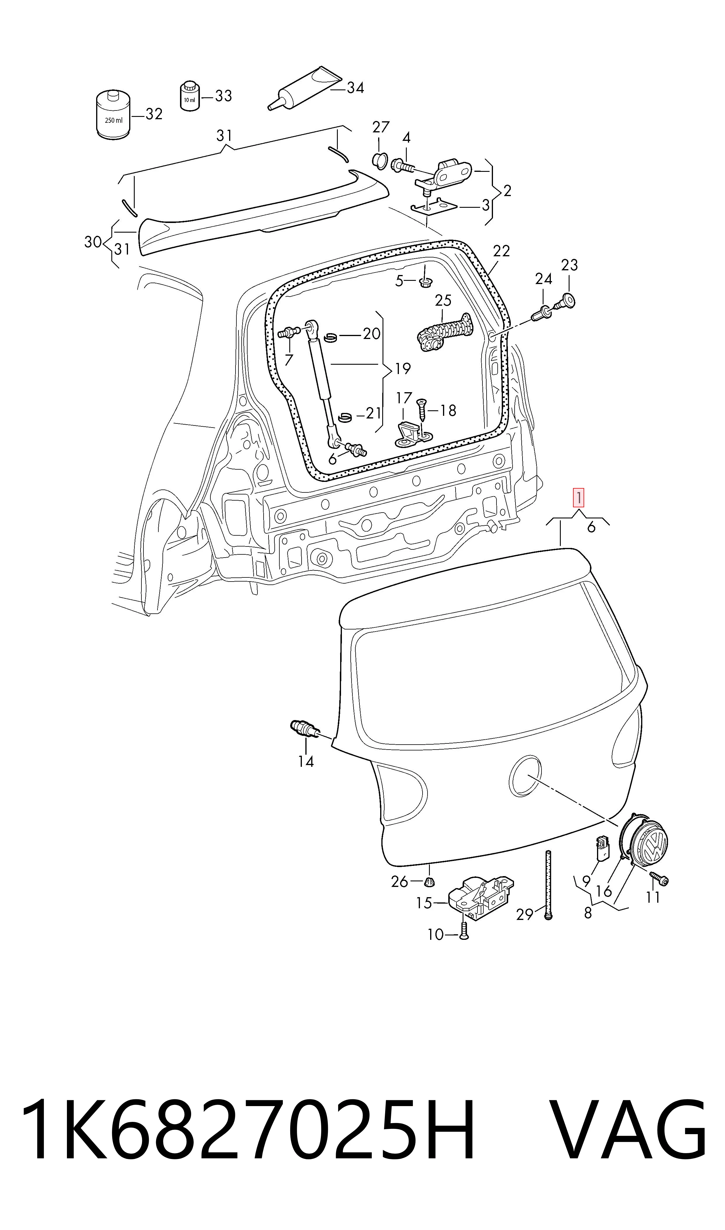Треті двері на Volkswagen Golf V 1K1