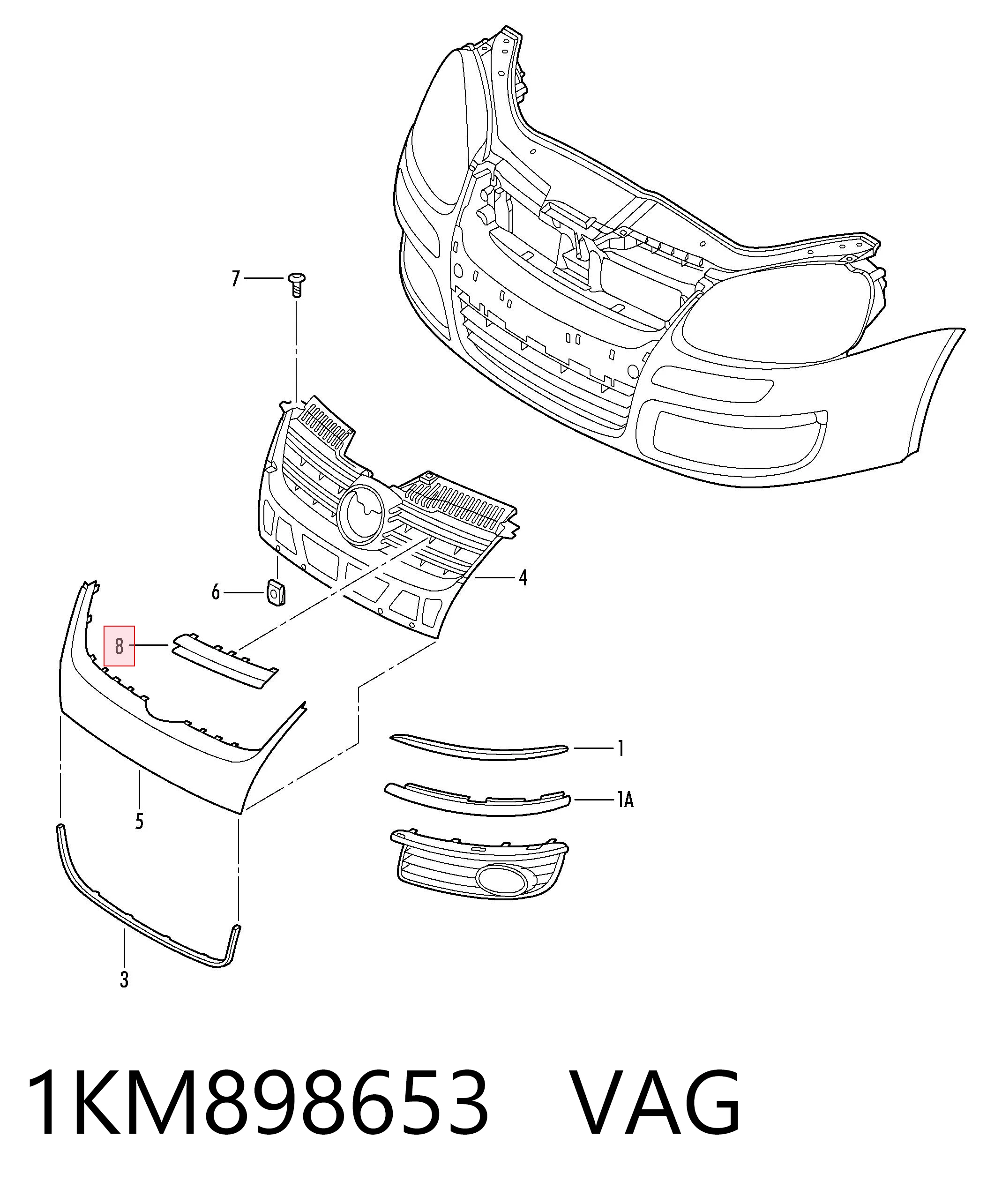1KM898653 VAG 