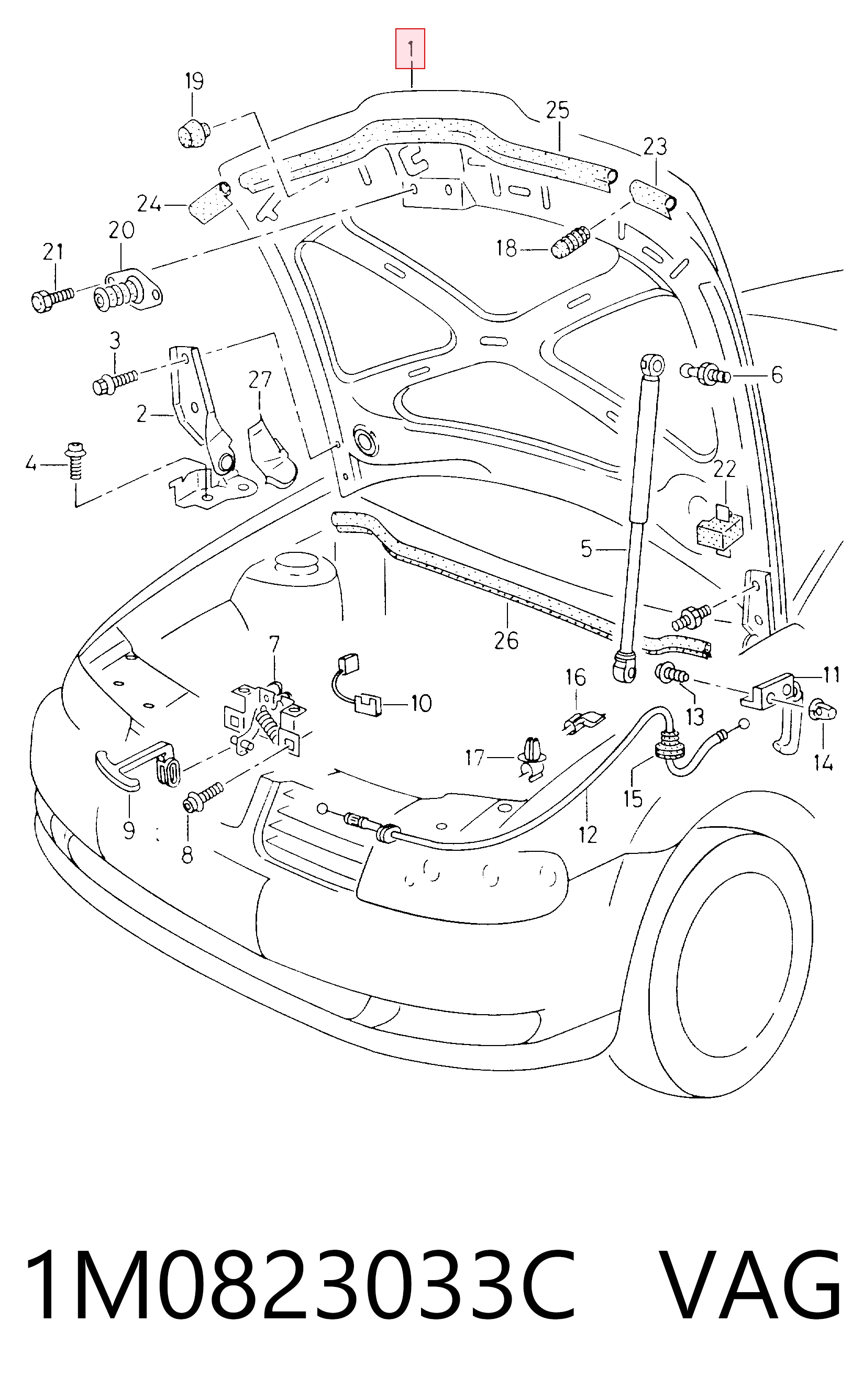 Капот на Seat Toledo II 1M2