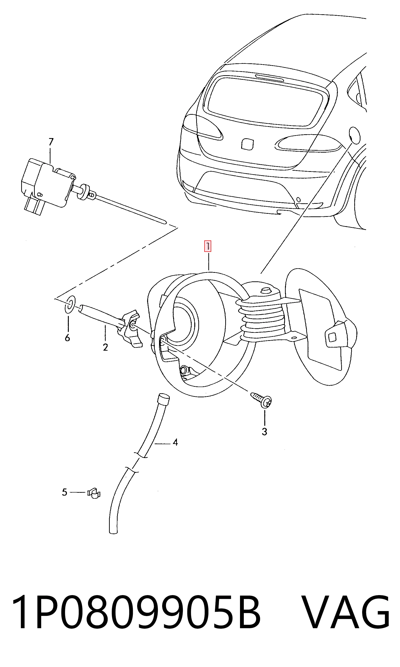 Купити Лючок бензобака Seat Altea XL 5P5, 5P8
