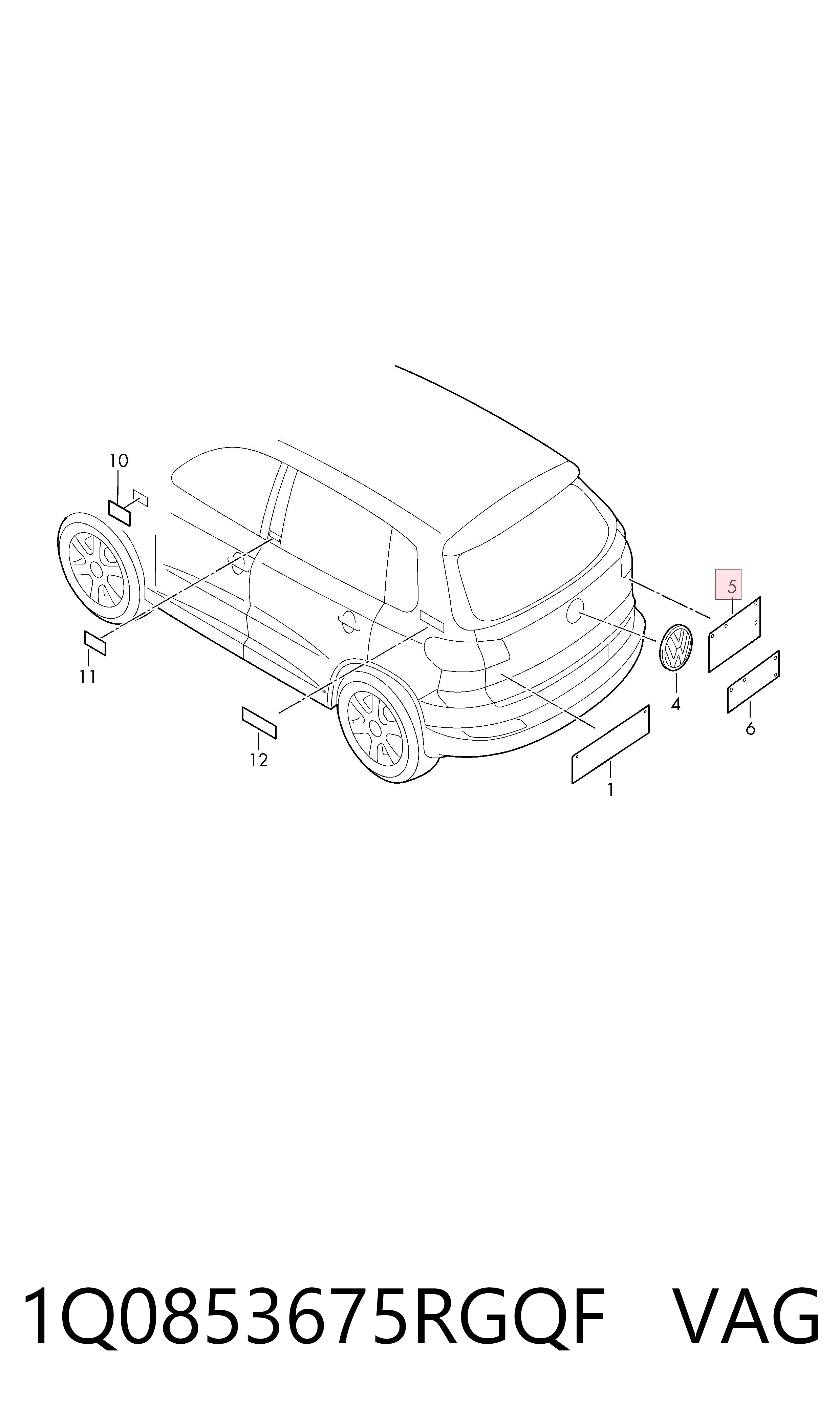  VAG 1Q0853675RGQF ціна, від 8.87 USD