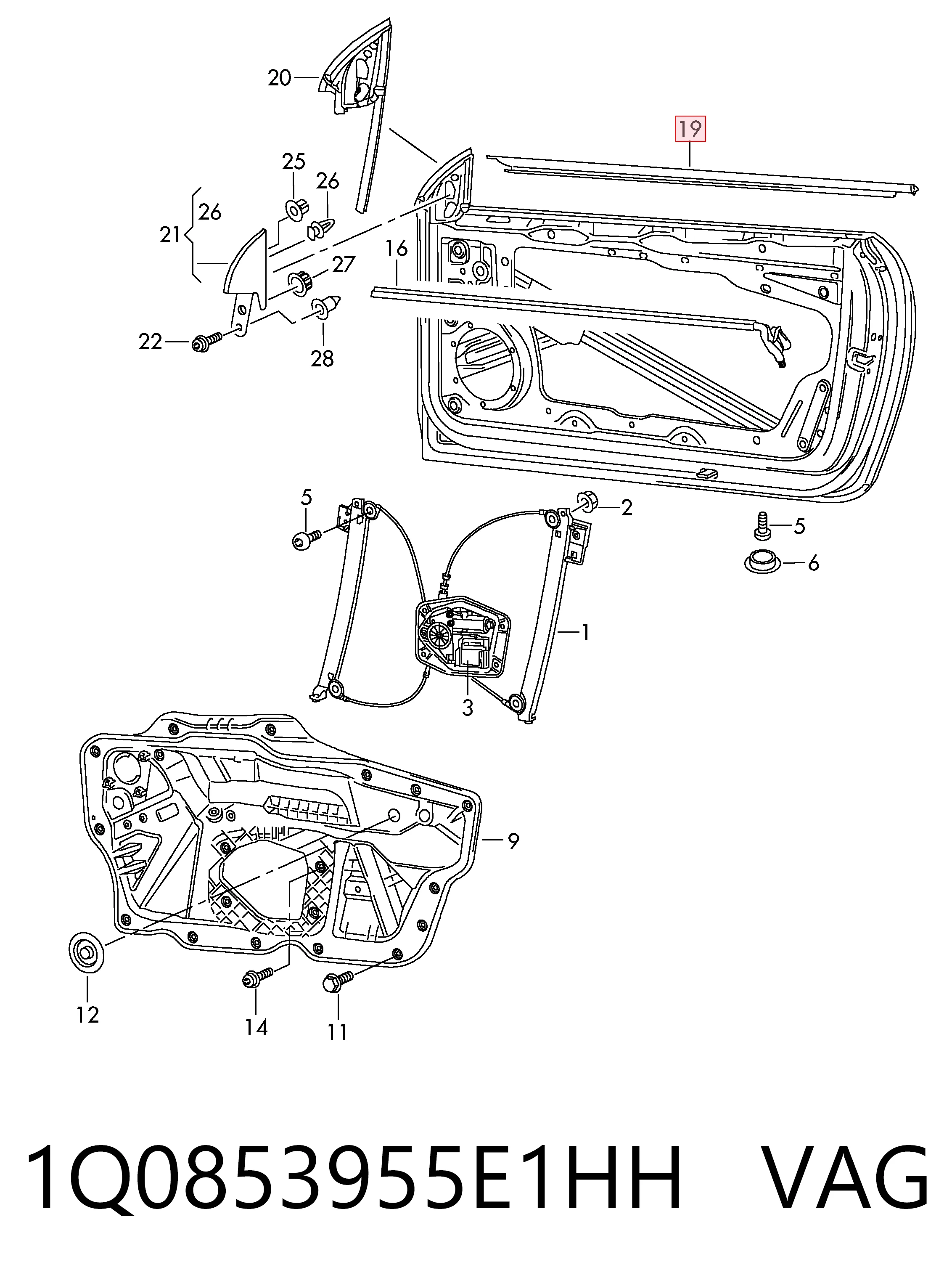 1Q0853955E1HH VAG 