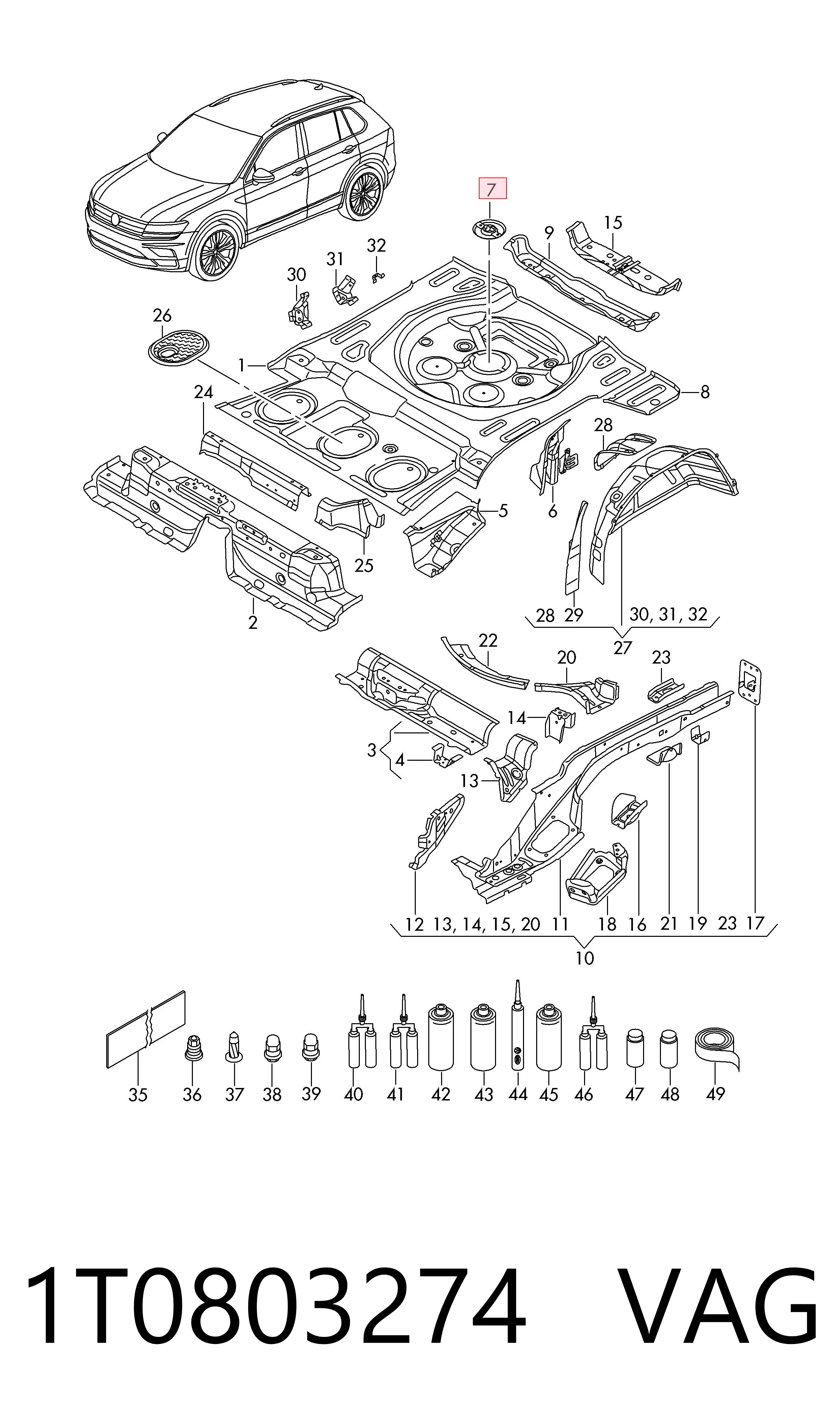  VAG 1T0803274 ціна, від 12.67 USD