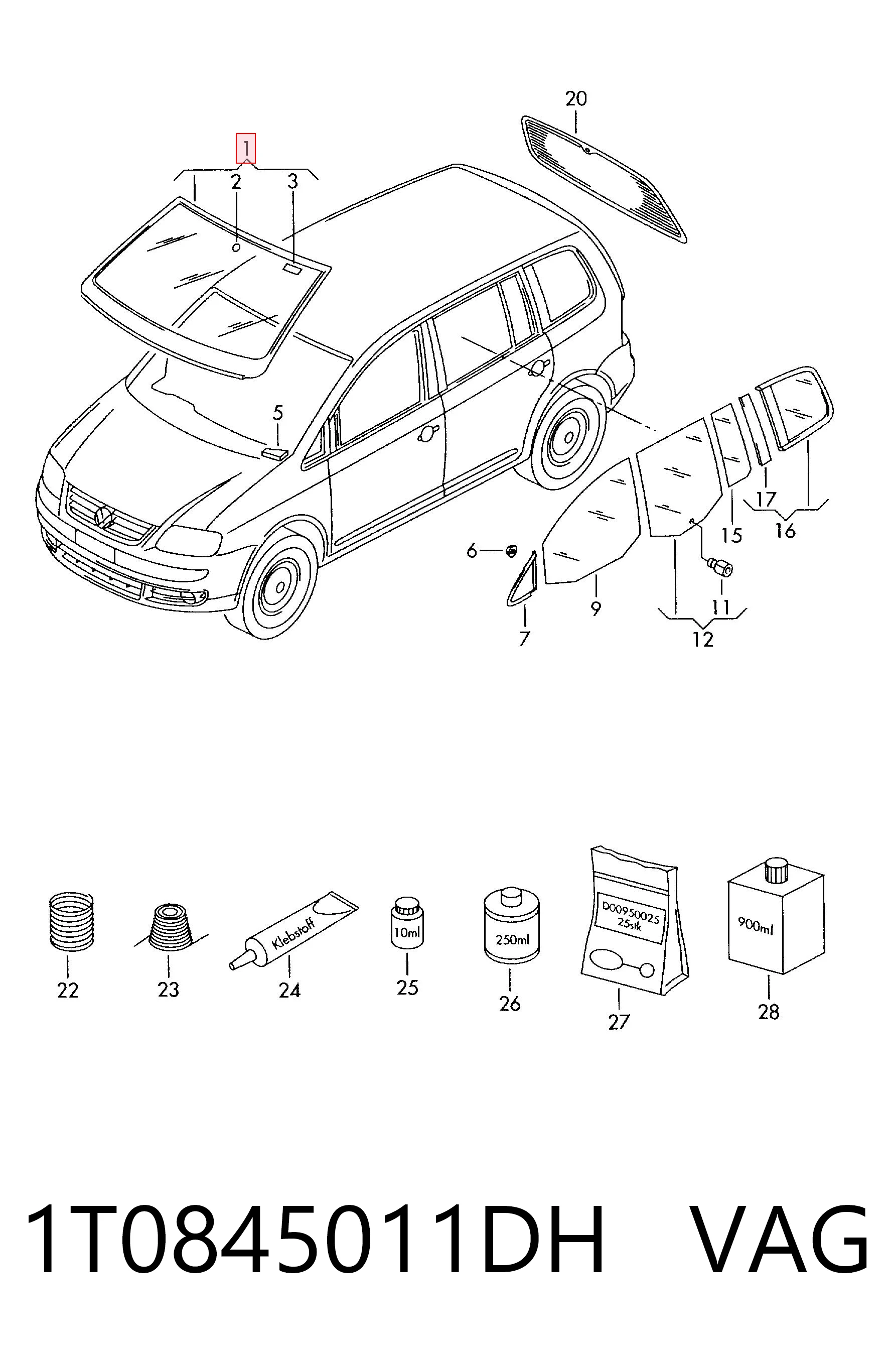 AB59483A Pilkington Автомобільне скло