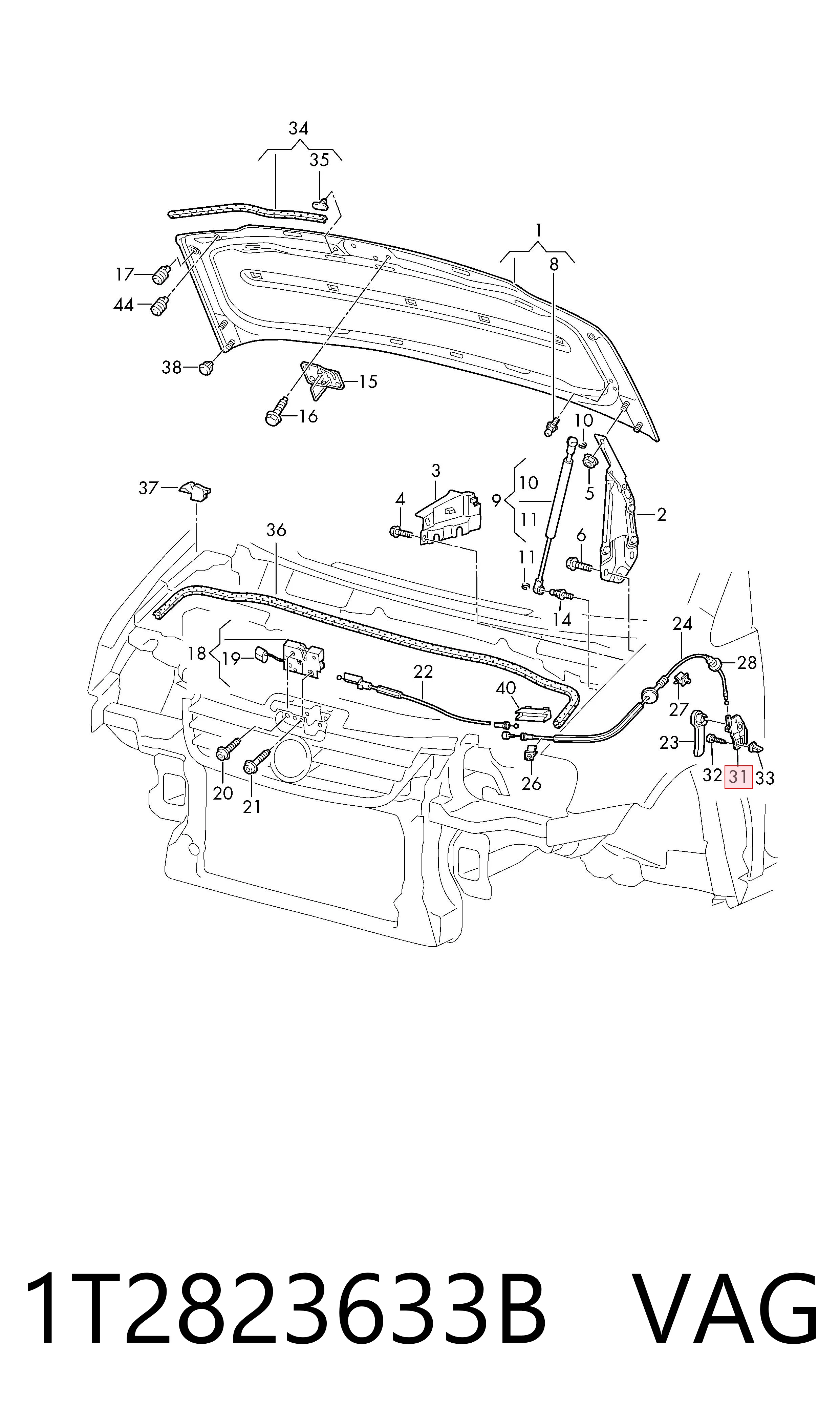 Купити 1T2823633B VAG 