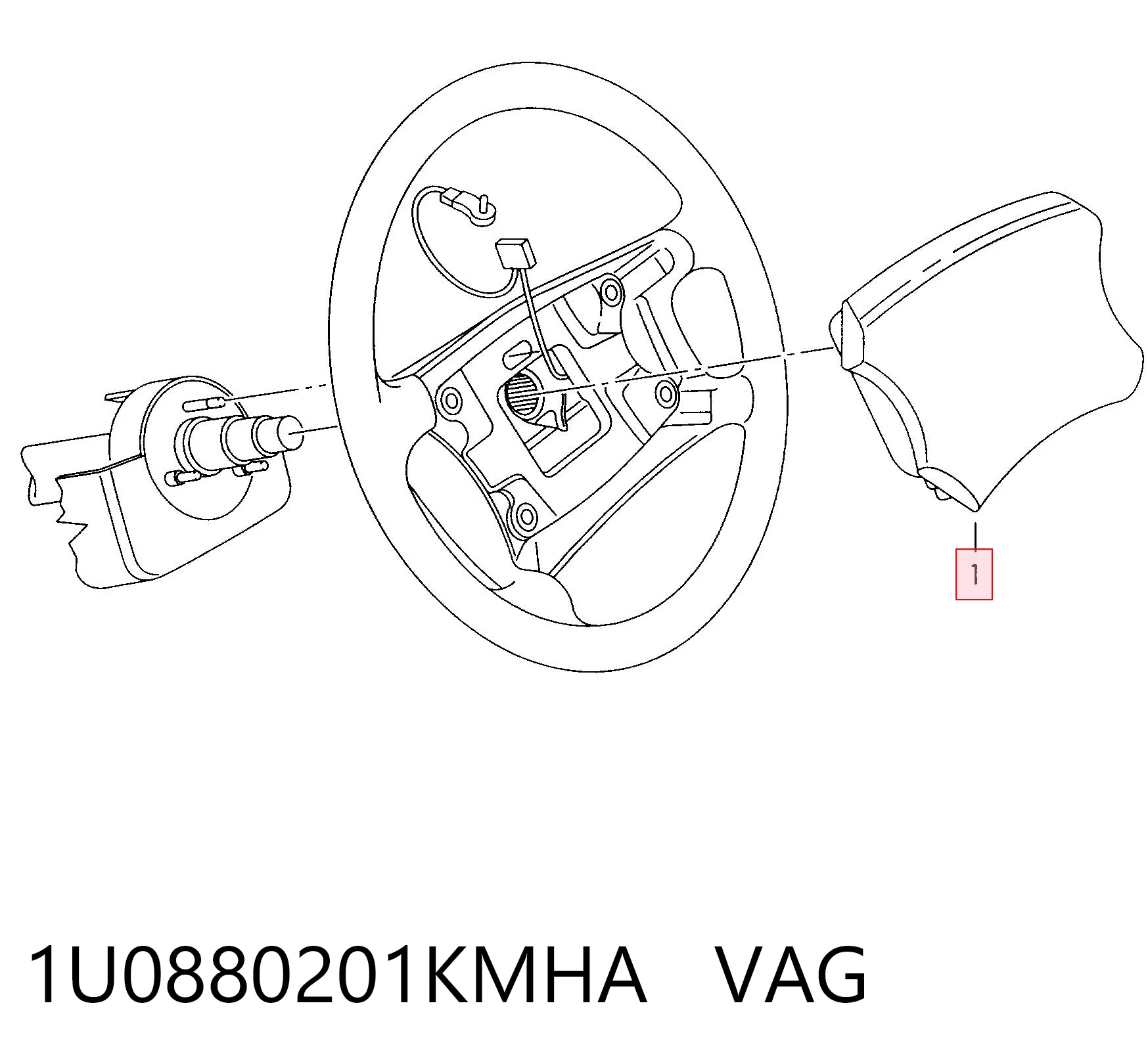 Подушка Айрбег водія KSP KSP00541 ціна, від 38.01 USD