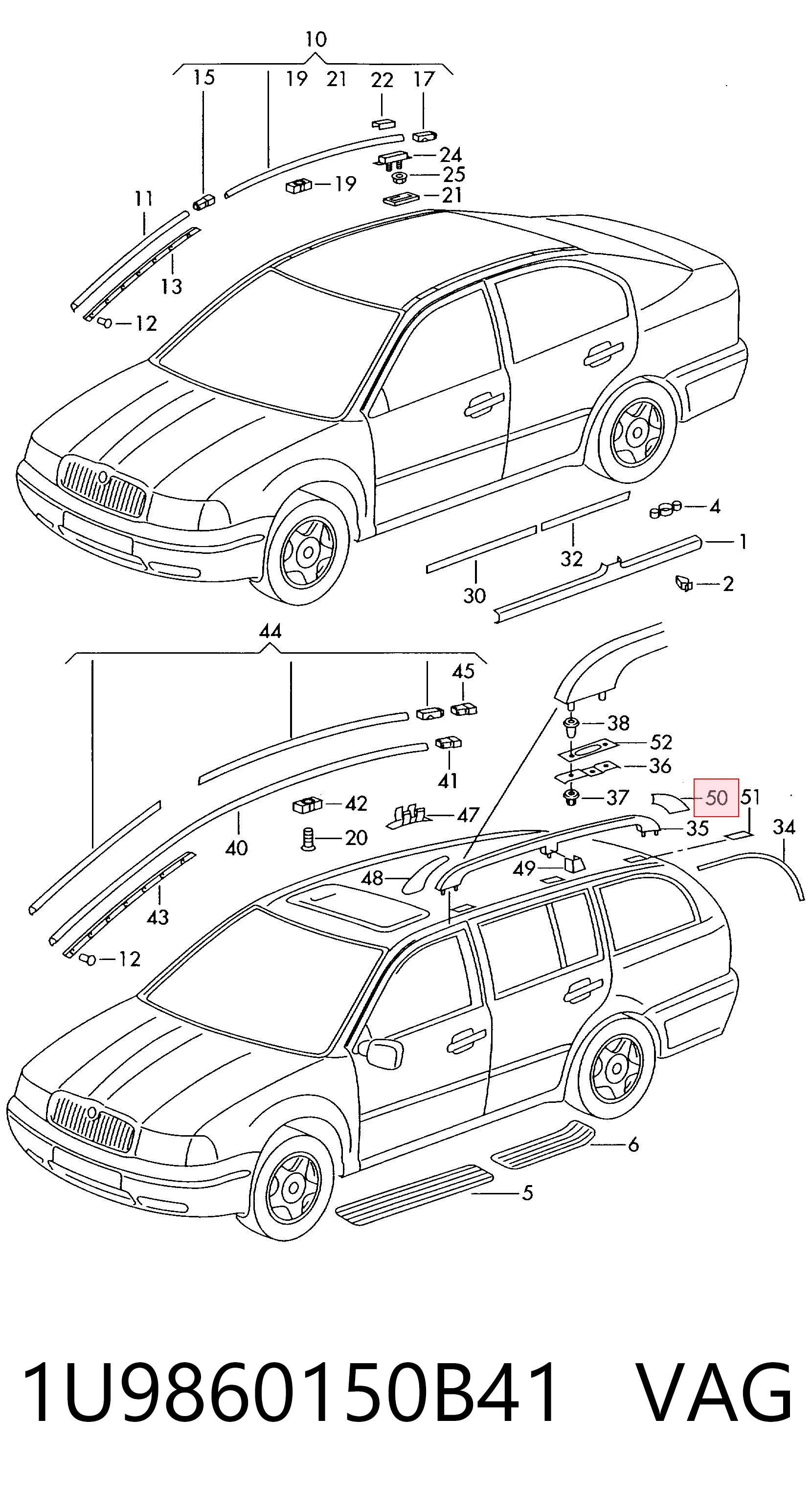 1U9860150B41 VAG 