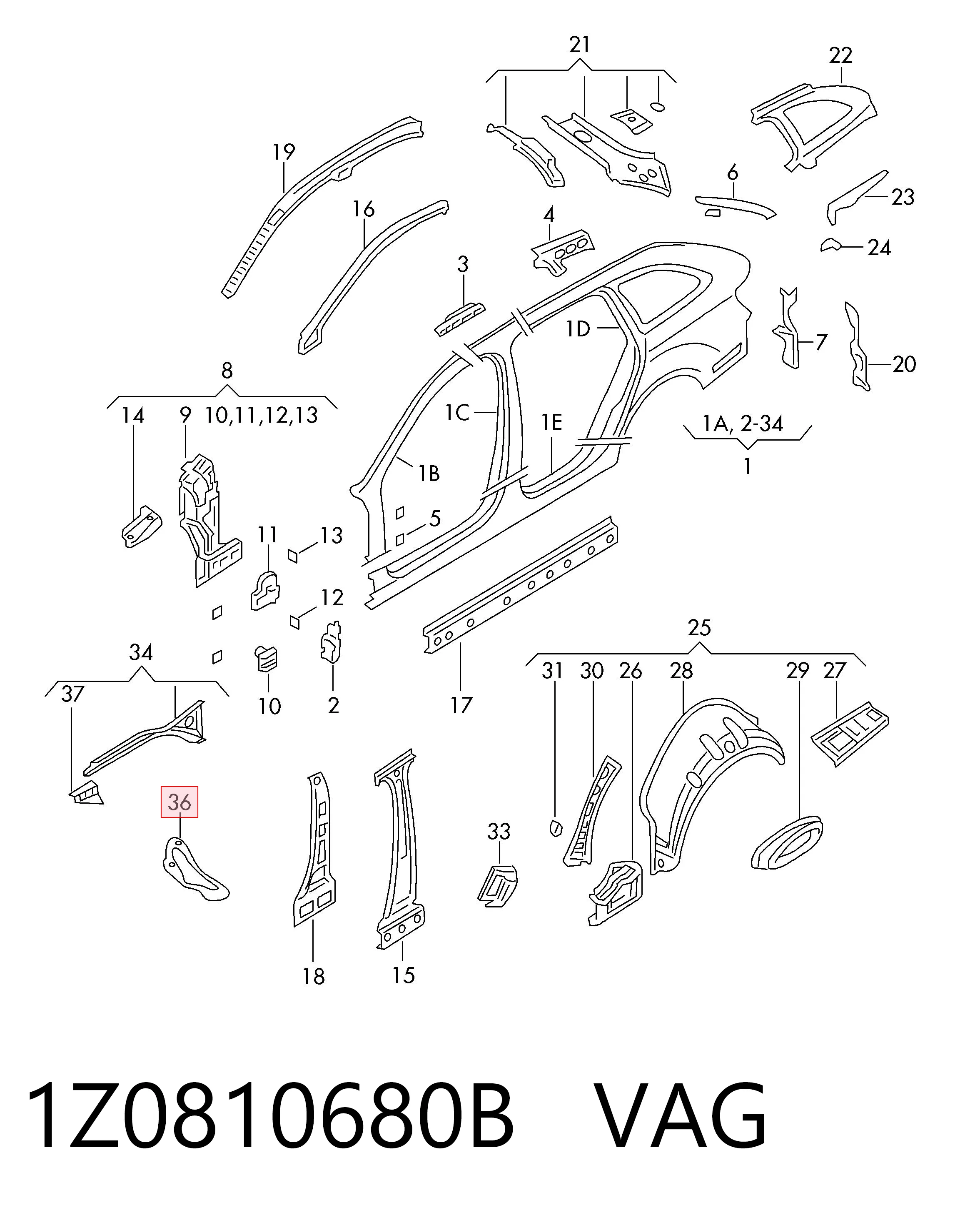 1Z0810680B VAG 