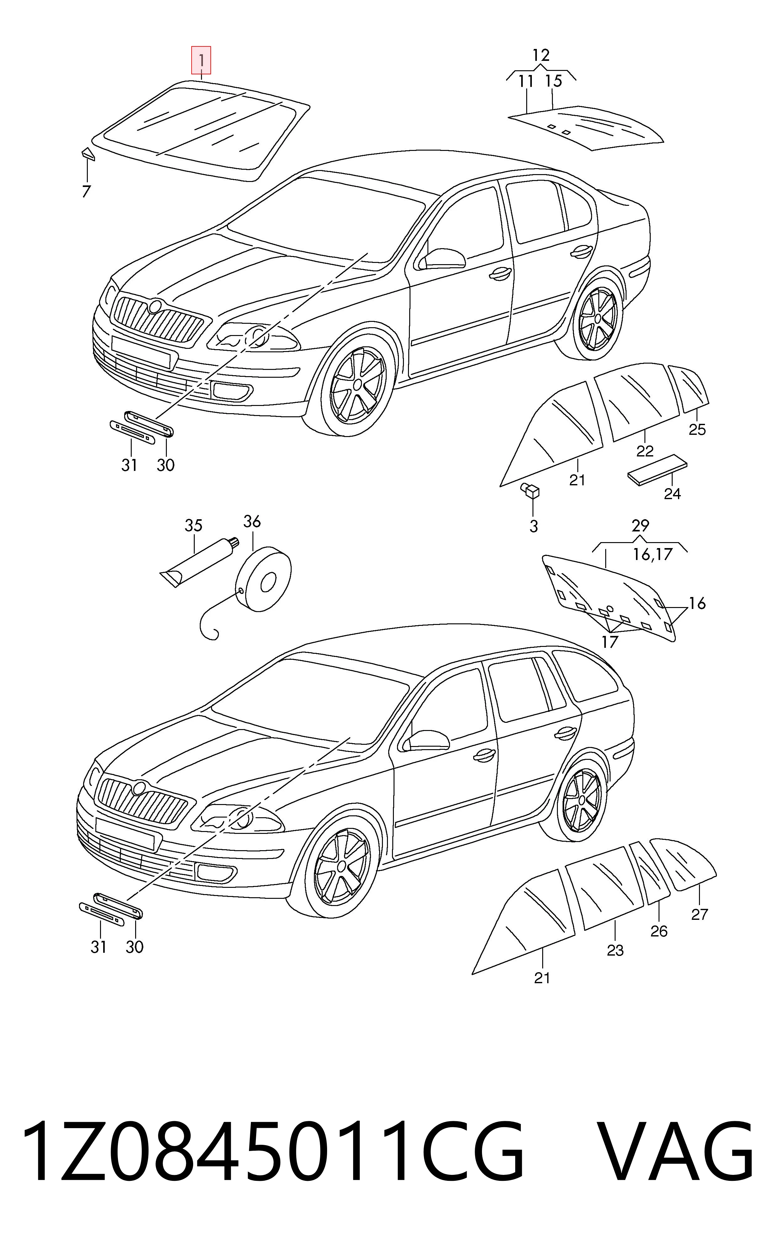AB59999A Pilkington Автомобільне скло