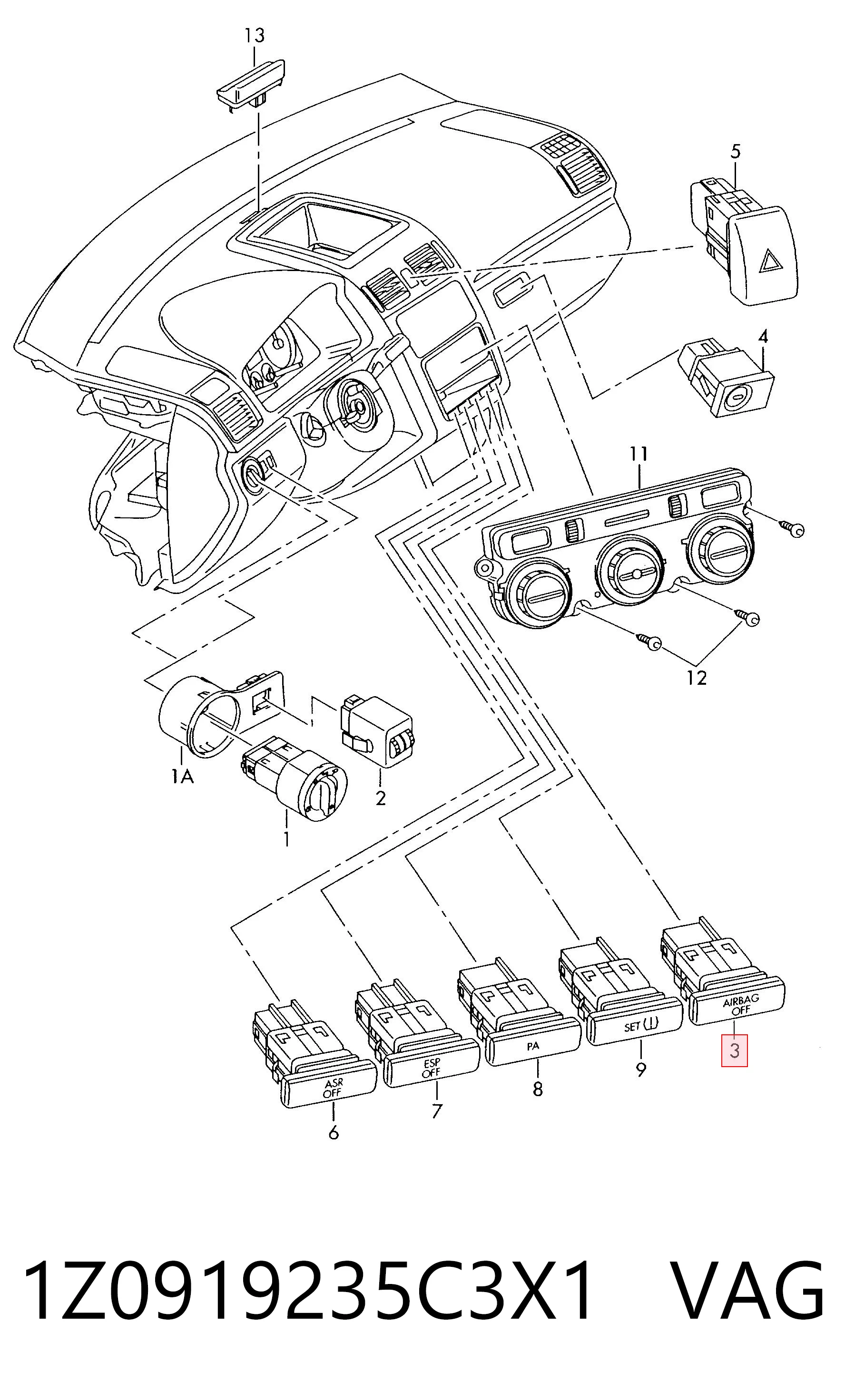 1Z0919235C3X1 VAG 