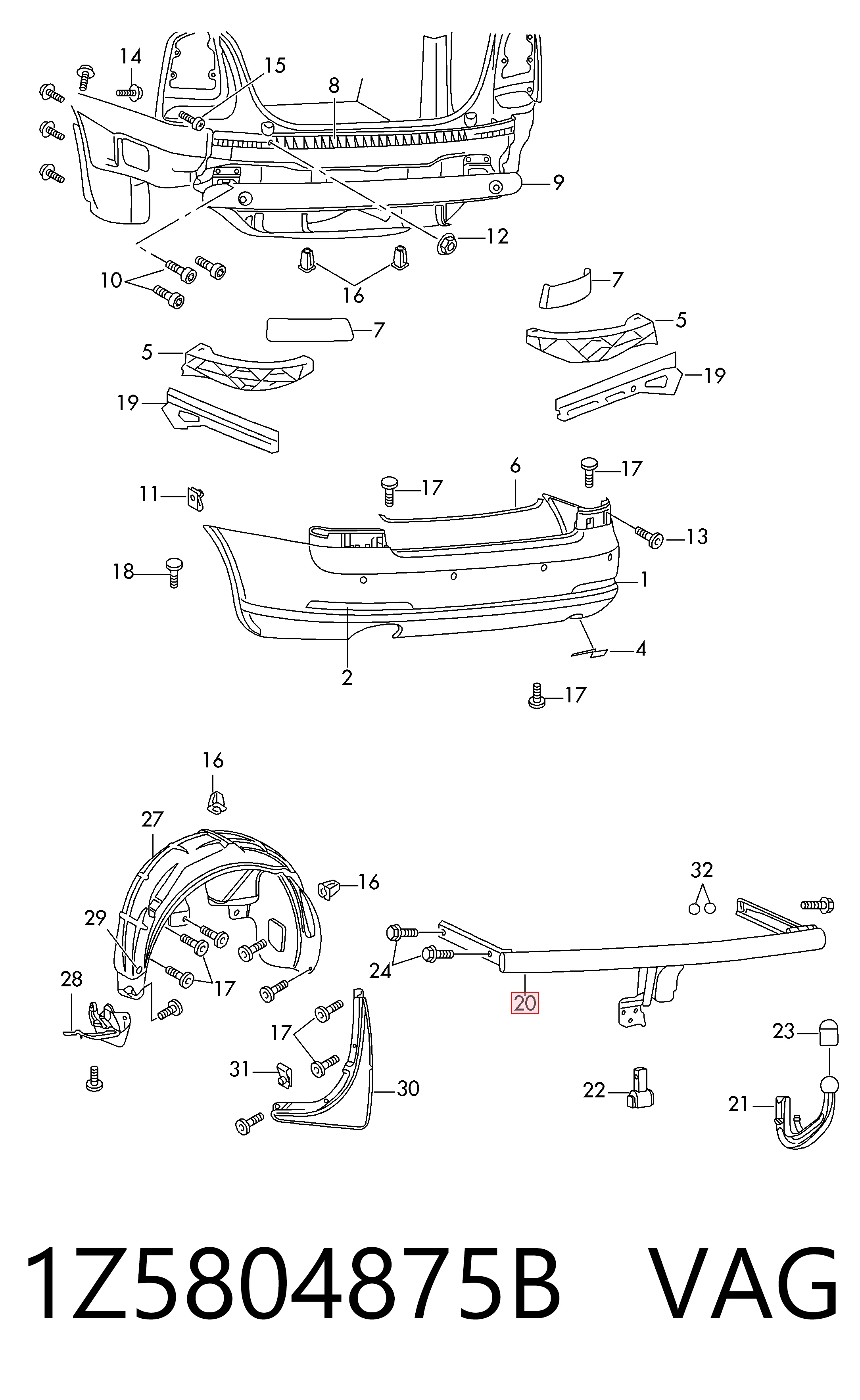 1Z5804875B VAG 